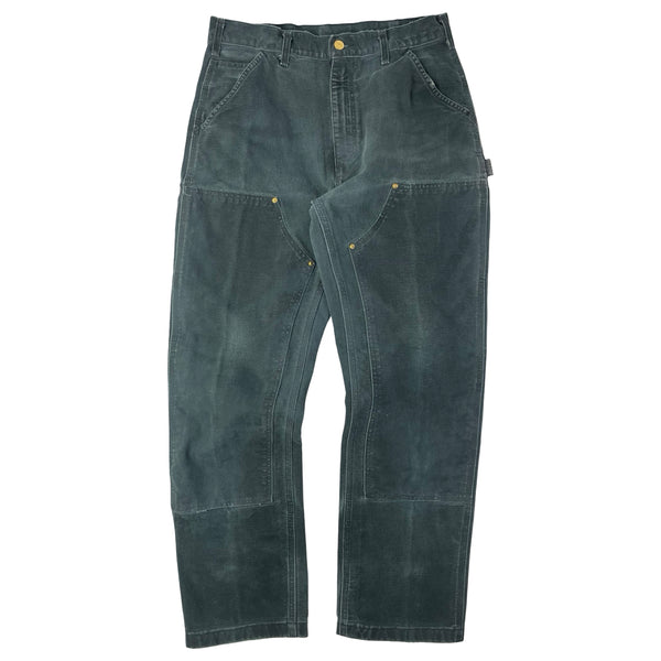 Vintage Carhartt Double Knee Carpenter Pants Faded Black