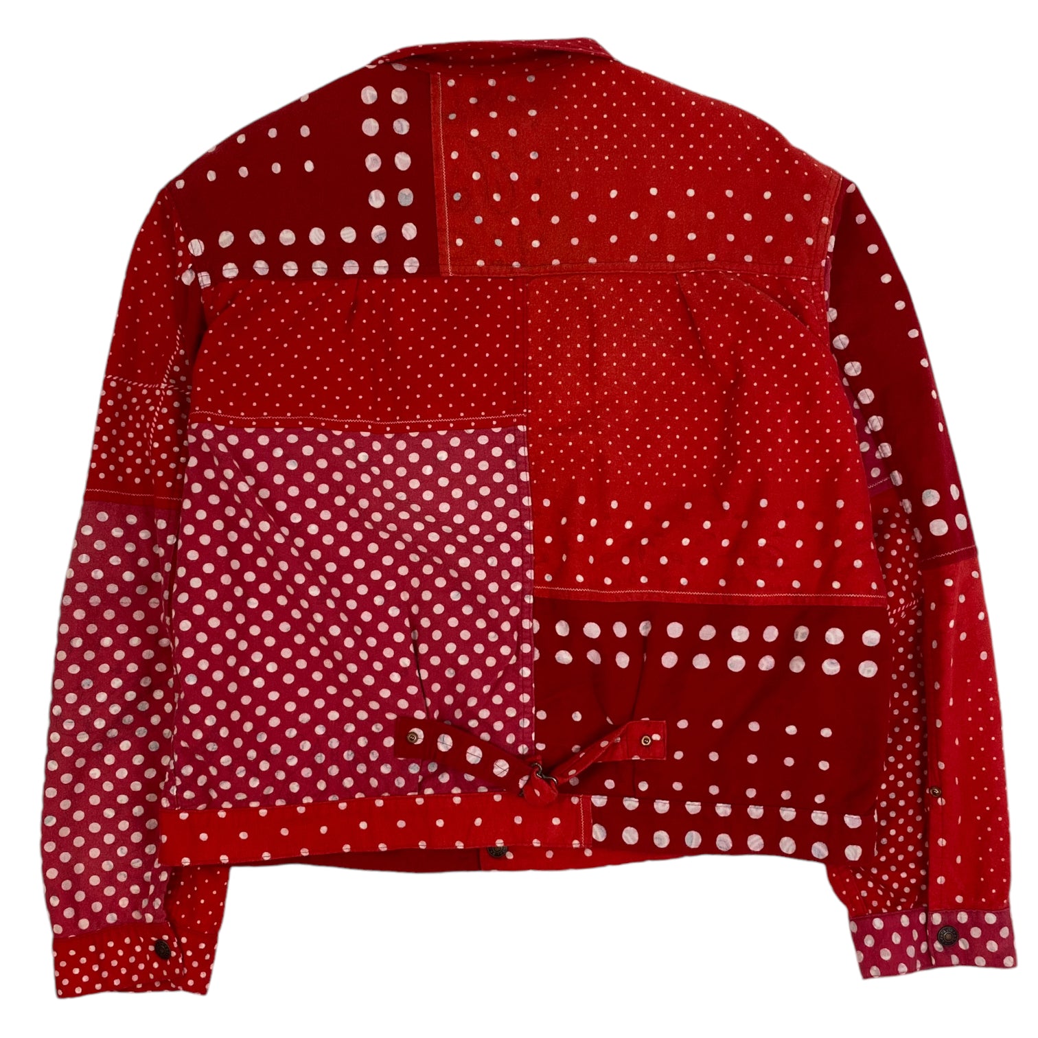 Kapital Reversible Paisley Polka Dot Jacket Red