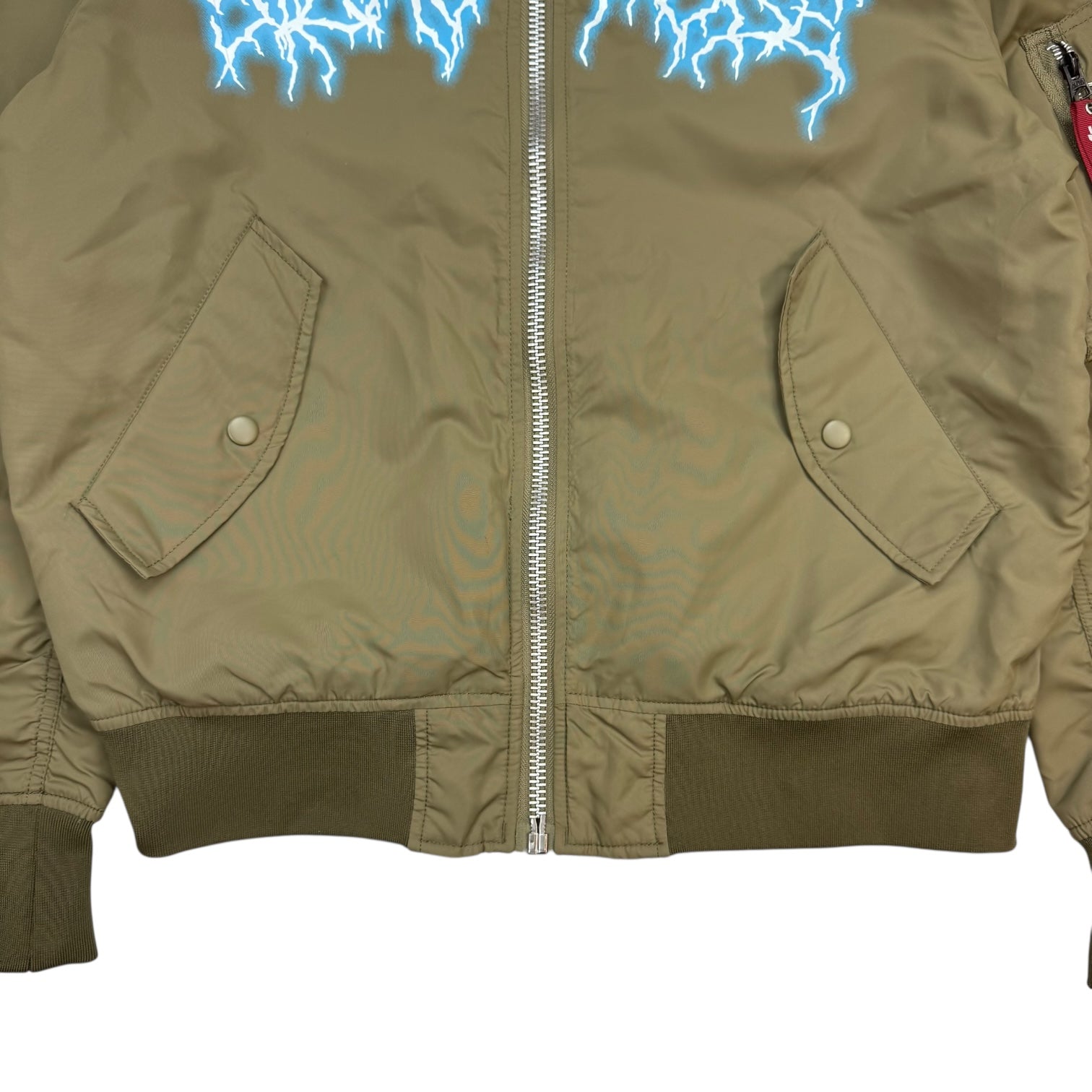 Travis Scott Sicko Mode Astroworld Alpha Industries Bomber Jacket Green