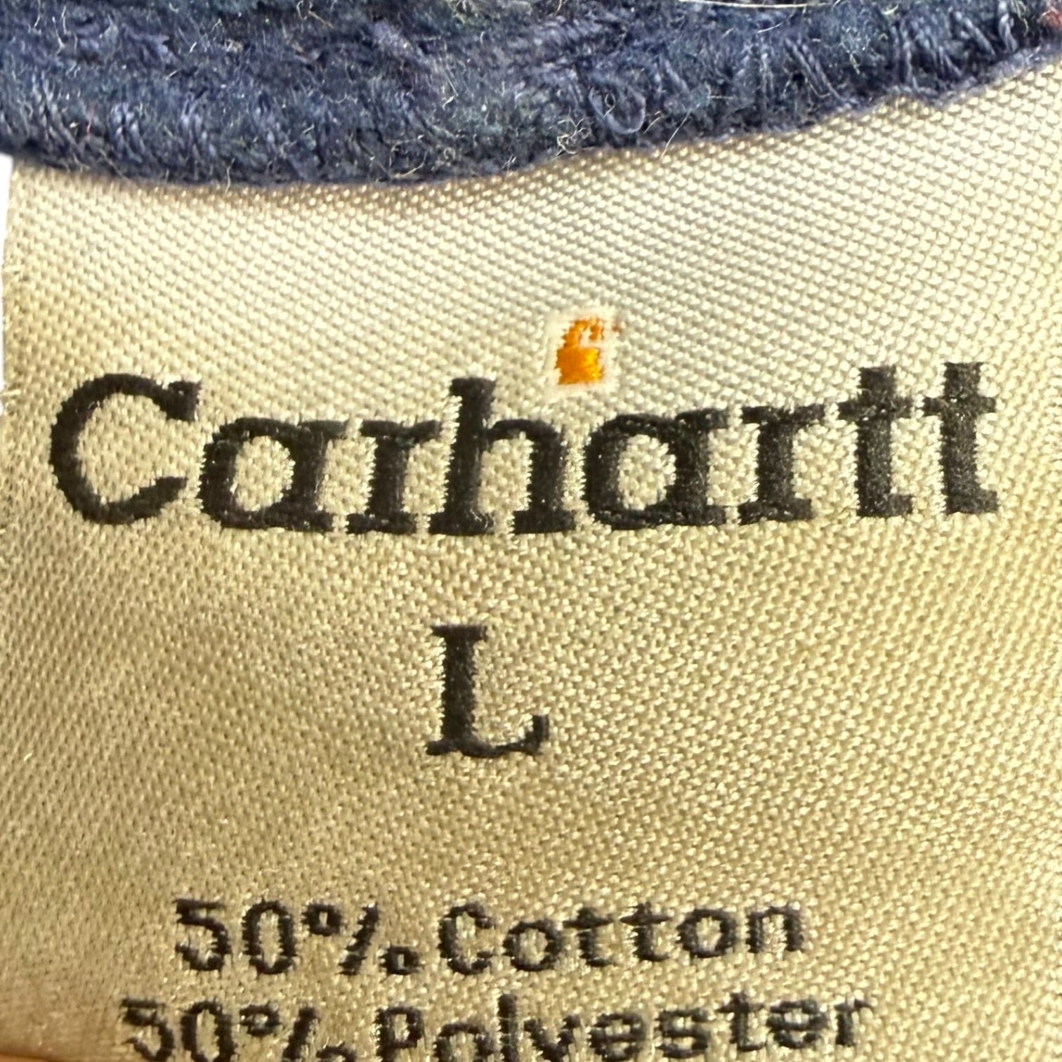 Vintage Carhartt Zip Up Sweater Blue