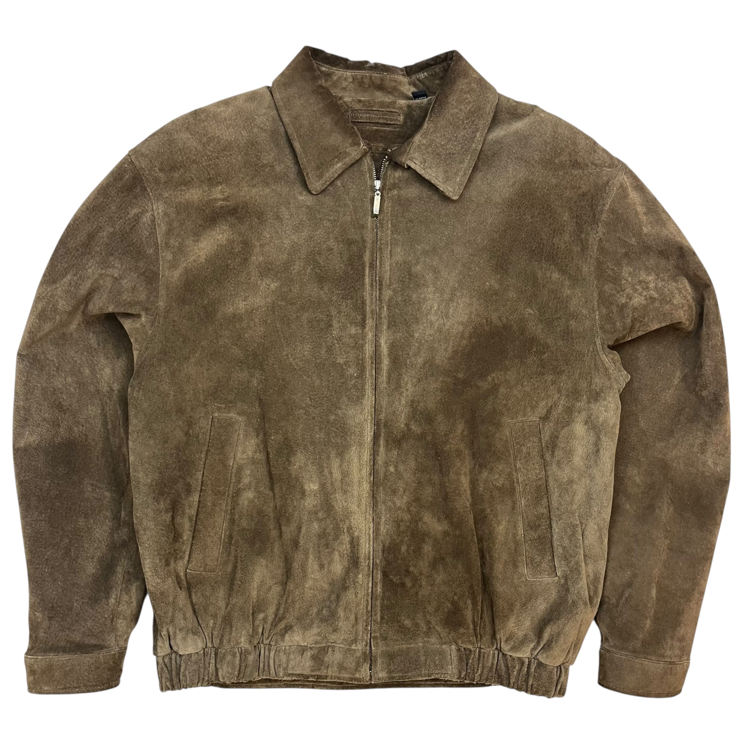 Roundtree & Yorke Leather Jacket Brown