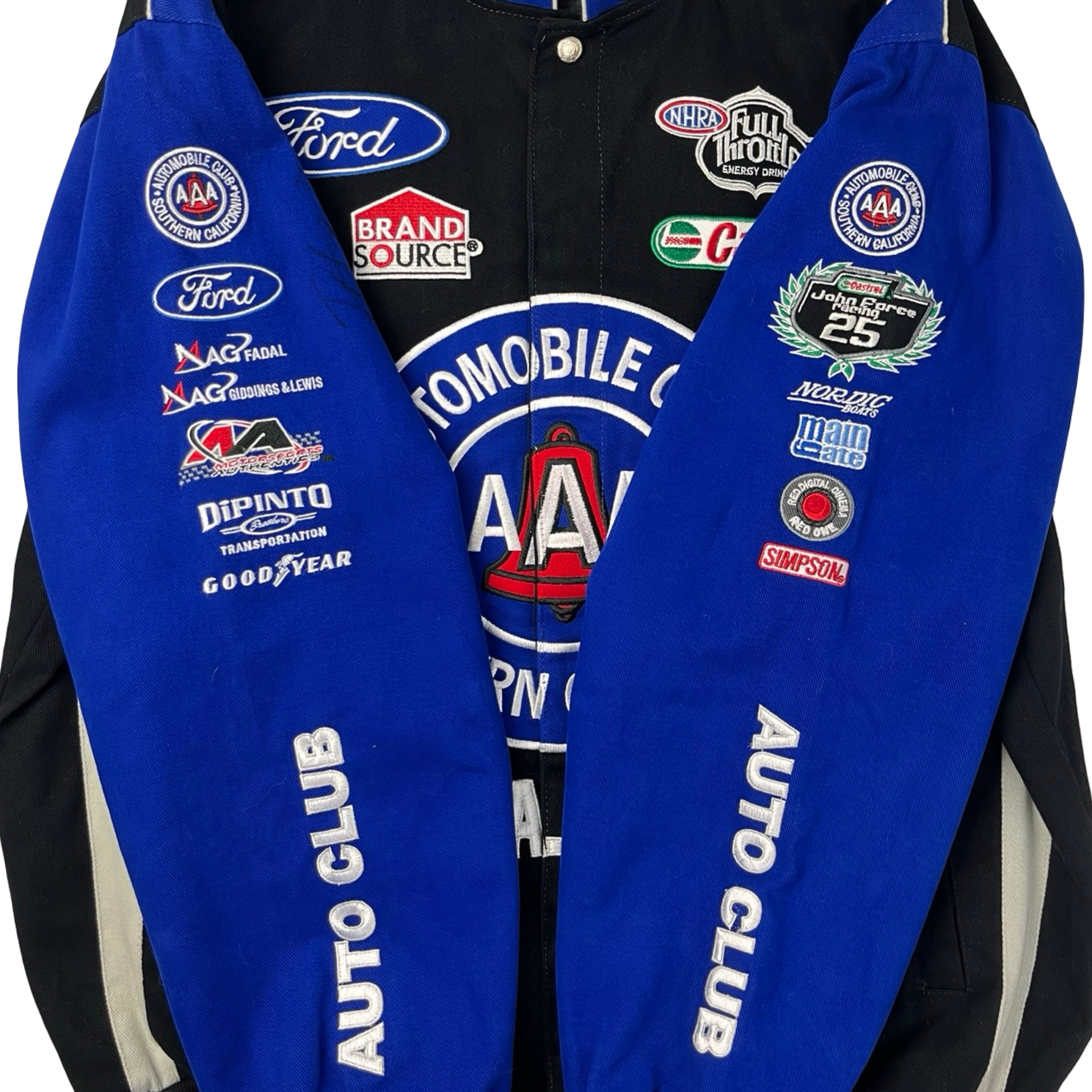 Vintage AAA Auto Club NASCAR Jacket Black/Blue