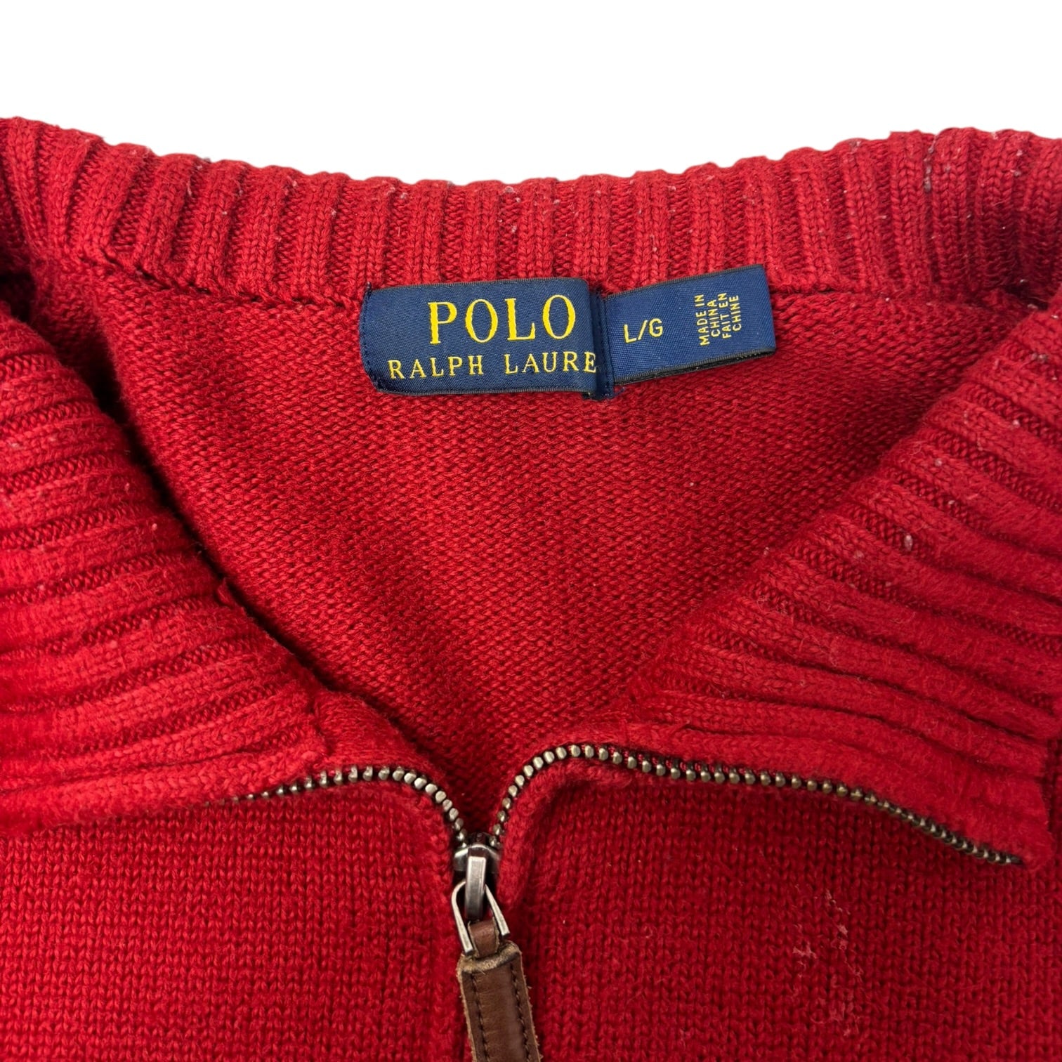 Polo Ralph Lauren Quarter-Zip Sweater Red