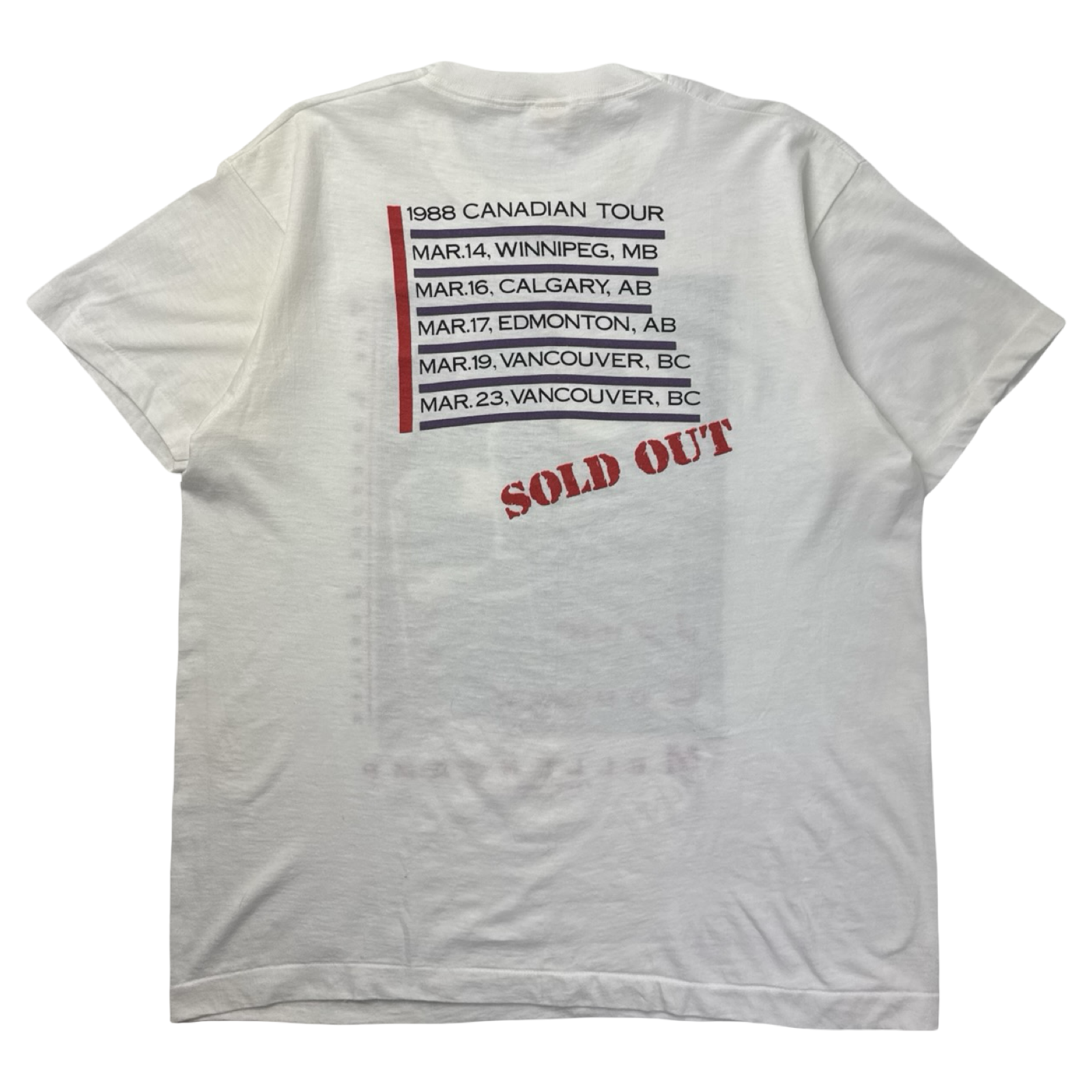 1987 John Cougar Mellencamp Canadian Tour T-Shirt