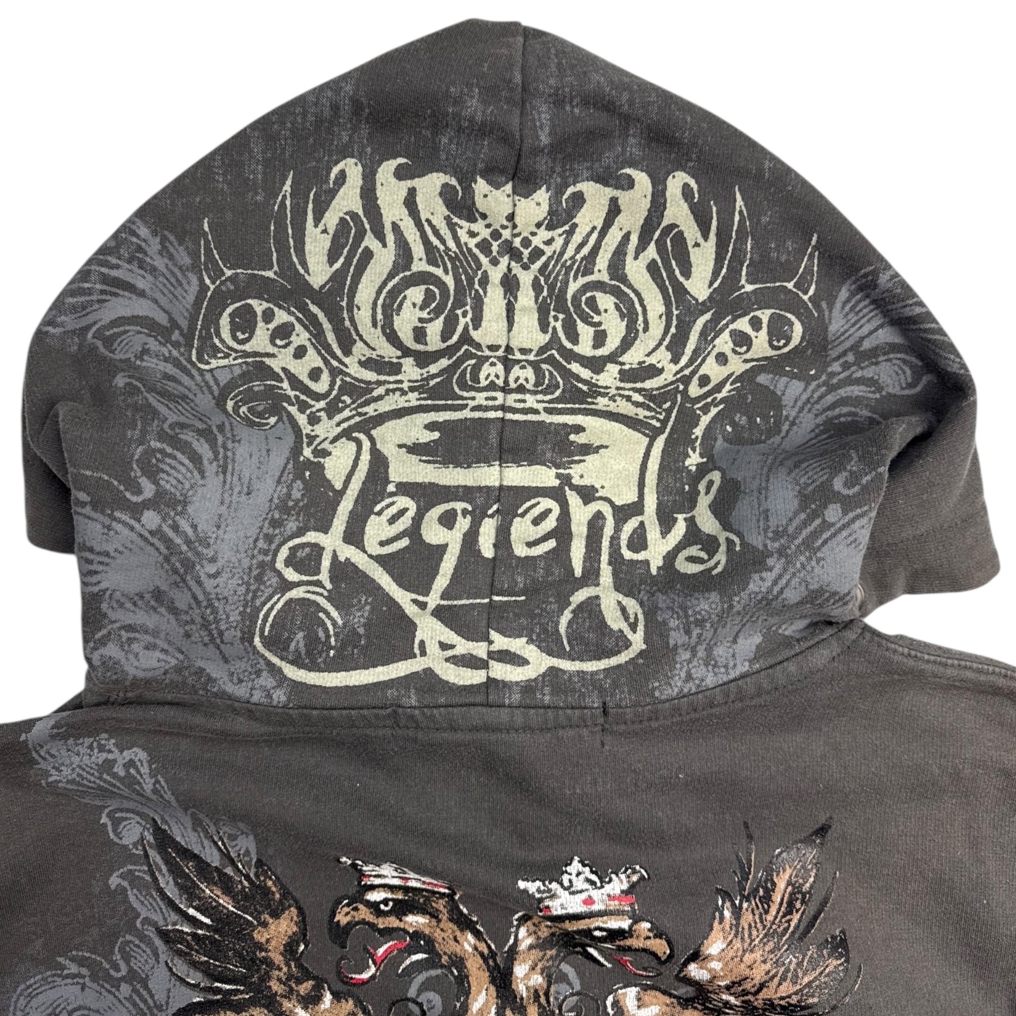 Vintage Y2K Fubu Cyber Crest Zip Up Hoodie