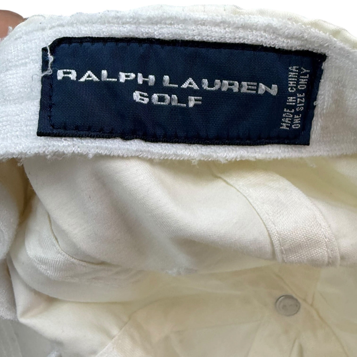 Vintage Ralph Lauren Golf Hat White