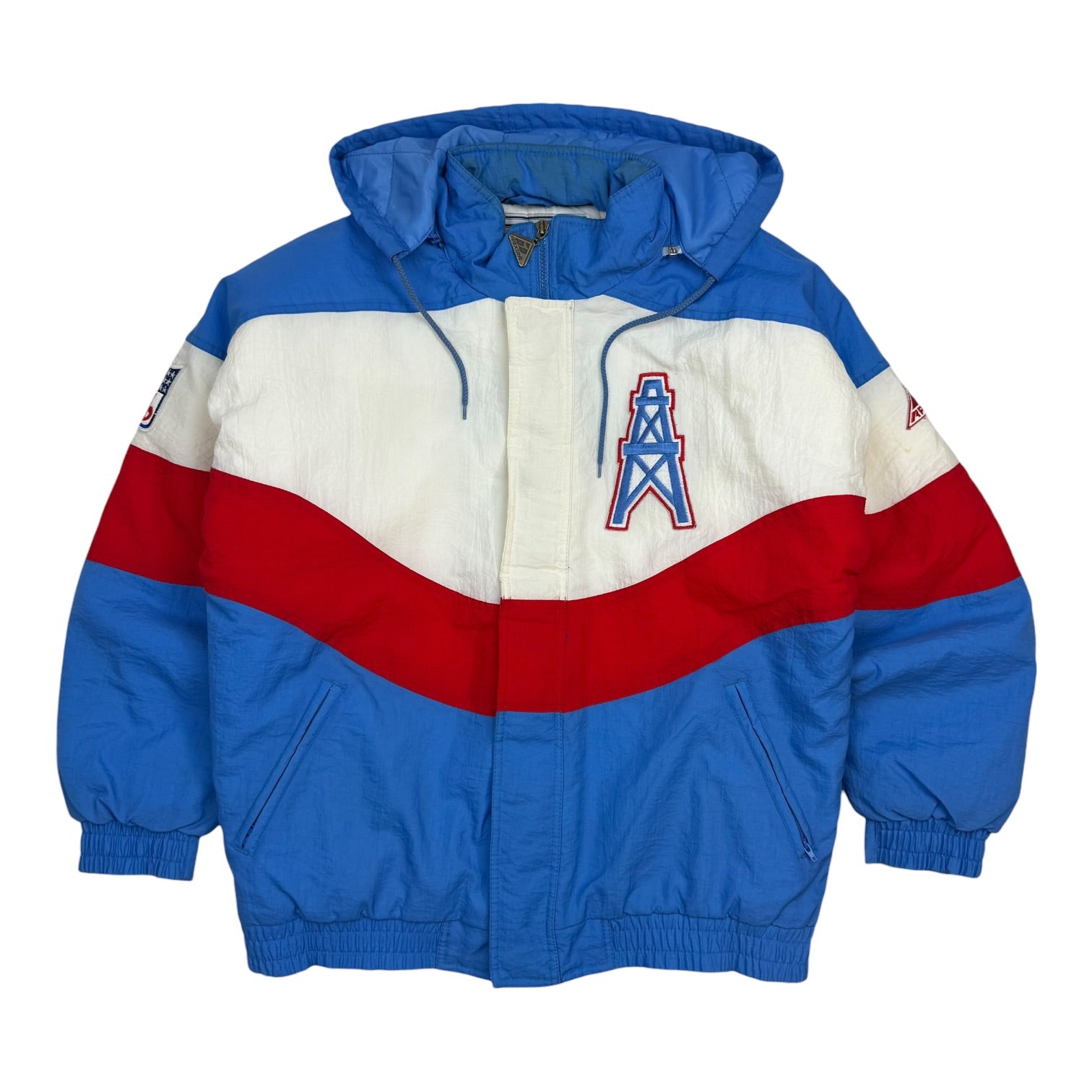 Vintage Apex One Houston Oilers Jacket Blue/Red