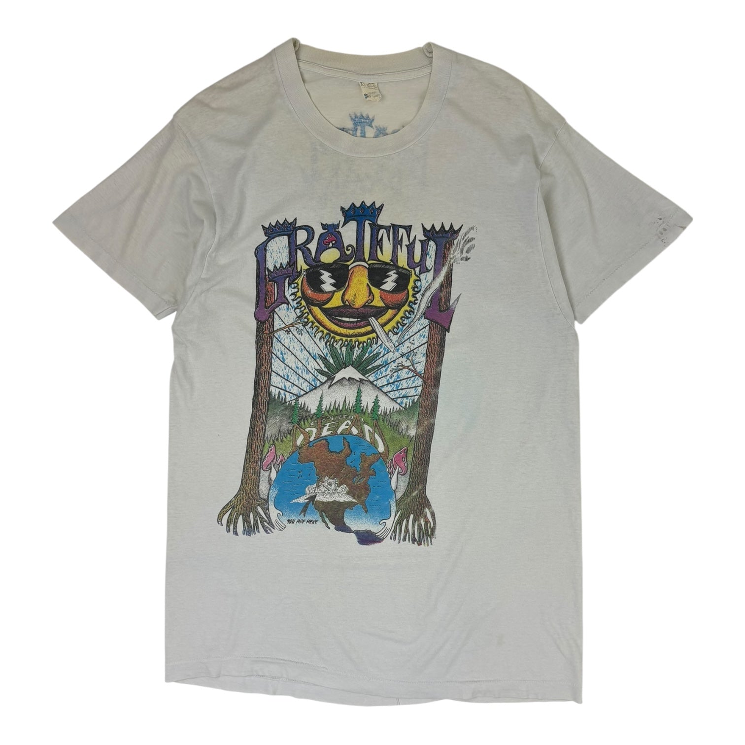 Vintage 1994 Grateful Dead with Cracker Eugene, OR Parking Lot Tour T-Shirt White
