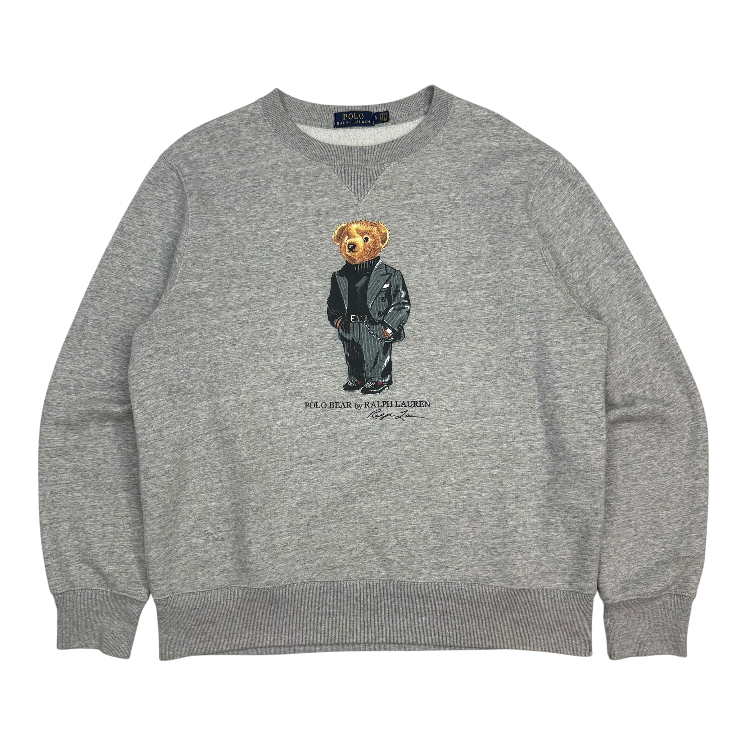 Vintage Polo Ralph Lauren Polo Bear Crewneck Grey
