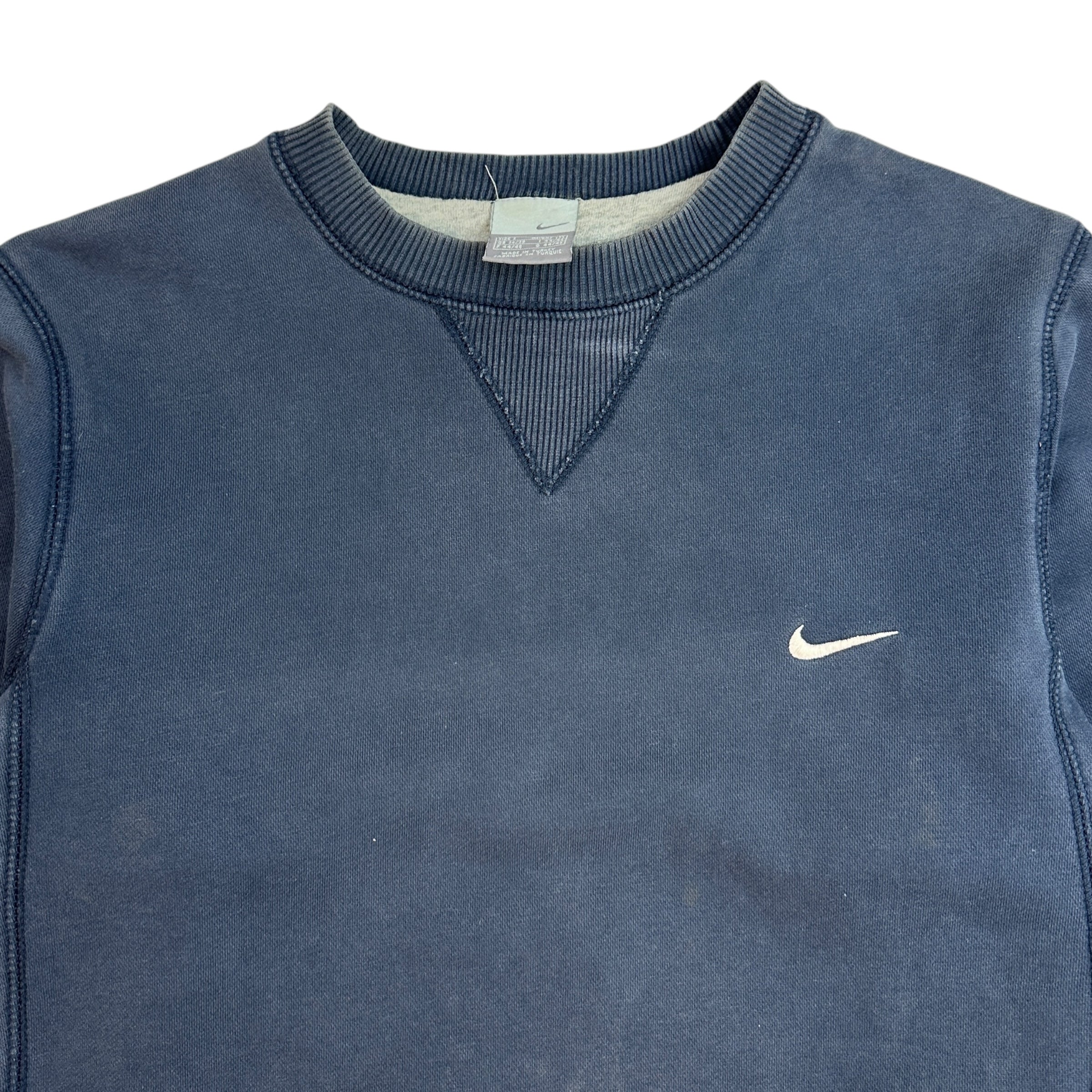 Vintage Nike Swoosh Crewneck Navy