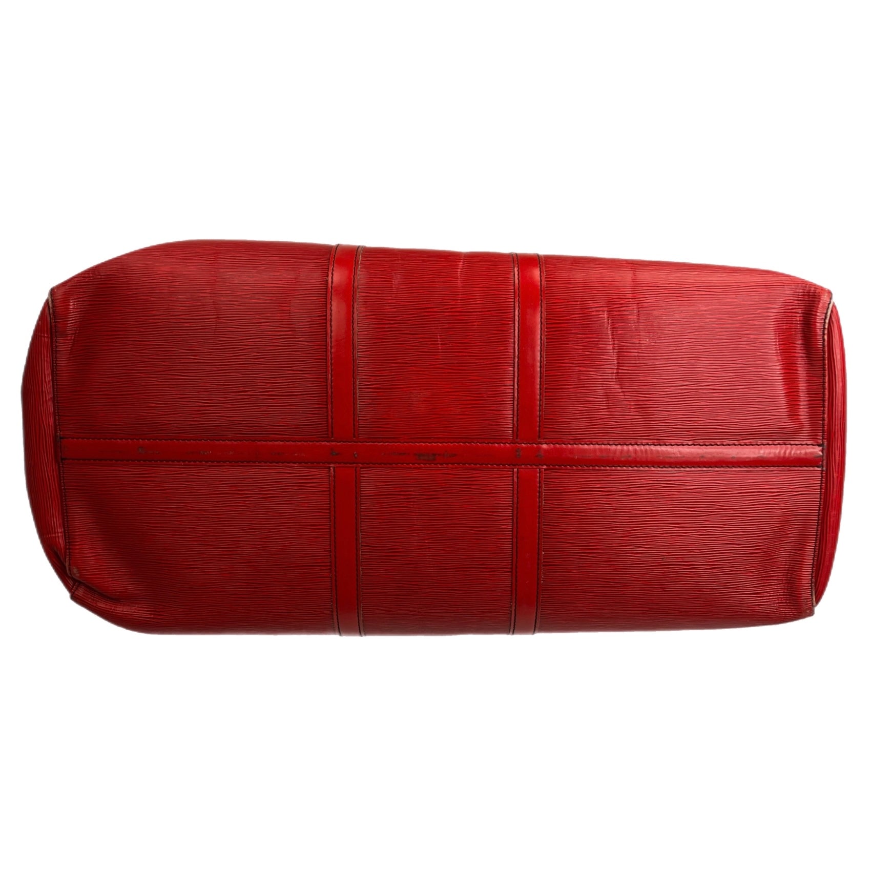 Louis Vuitton Epi Castillan Red Keep All 55