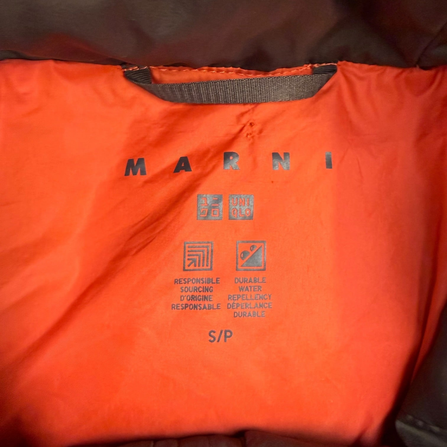 Uniqlo x Marni Oversized Down Coat Orange/Brown