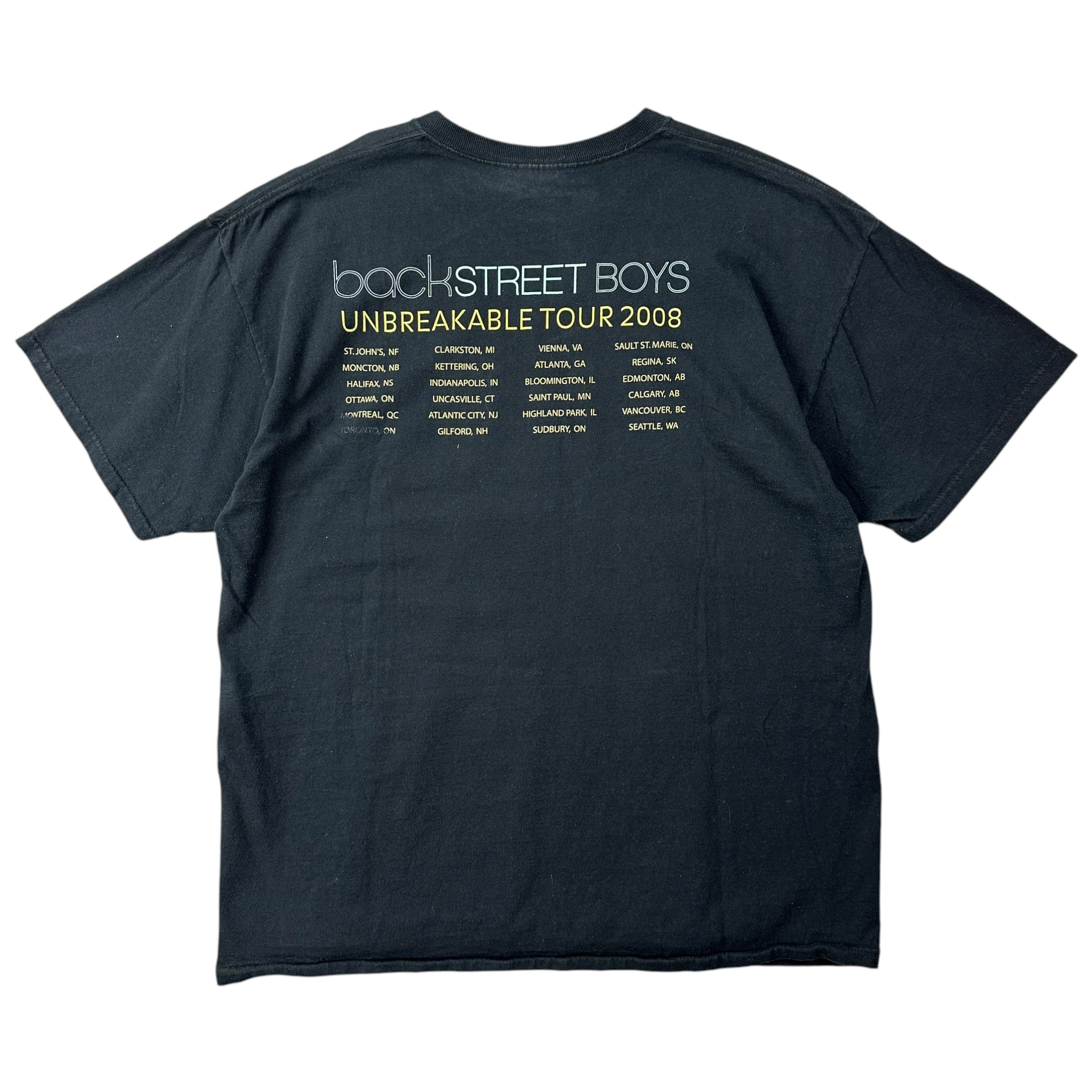 2008 Backstreet Boys Tour Tee Black