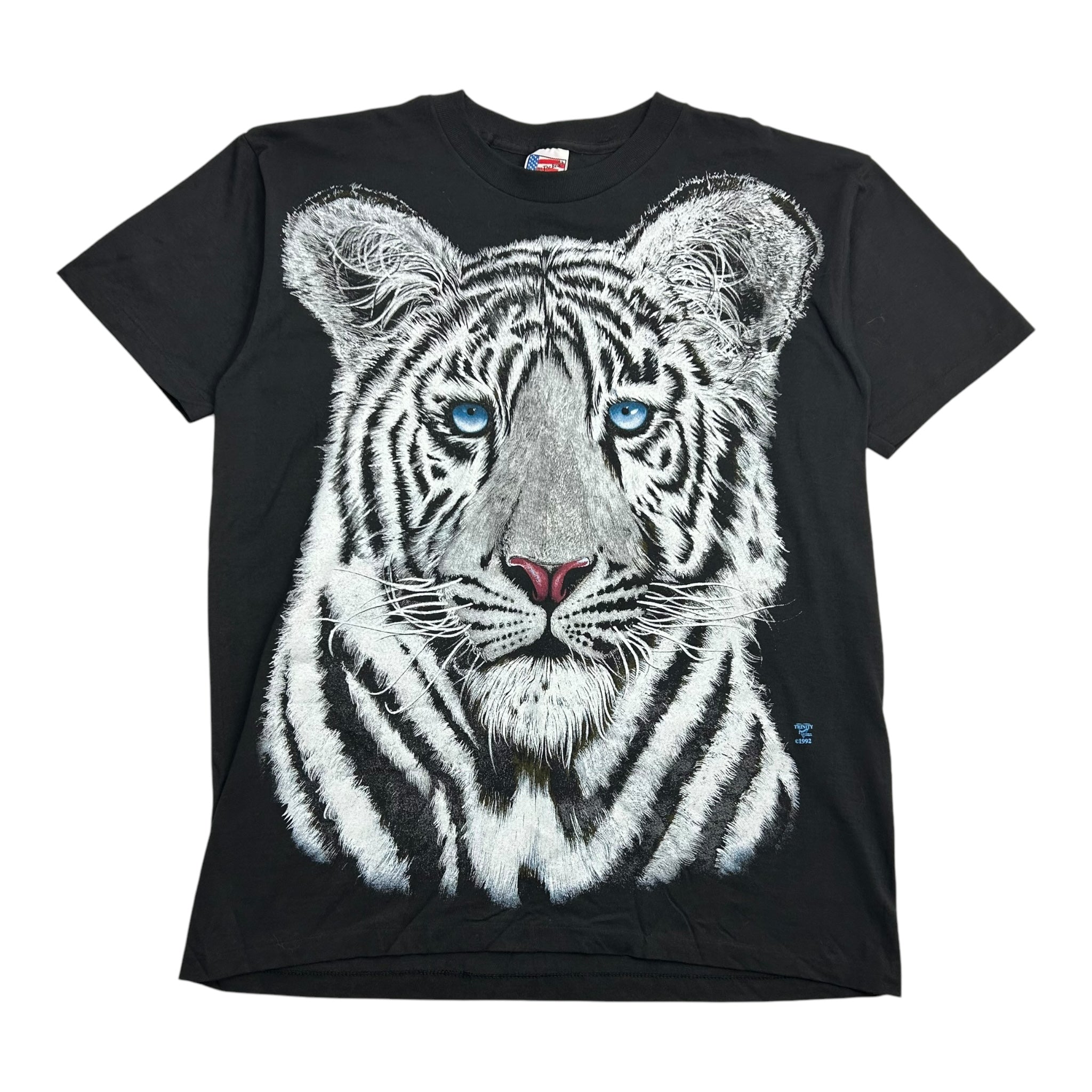 1992 White Lion Big Print Tee Black