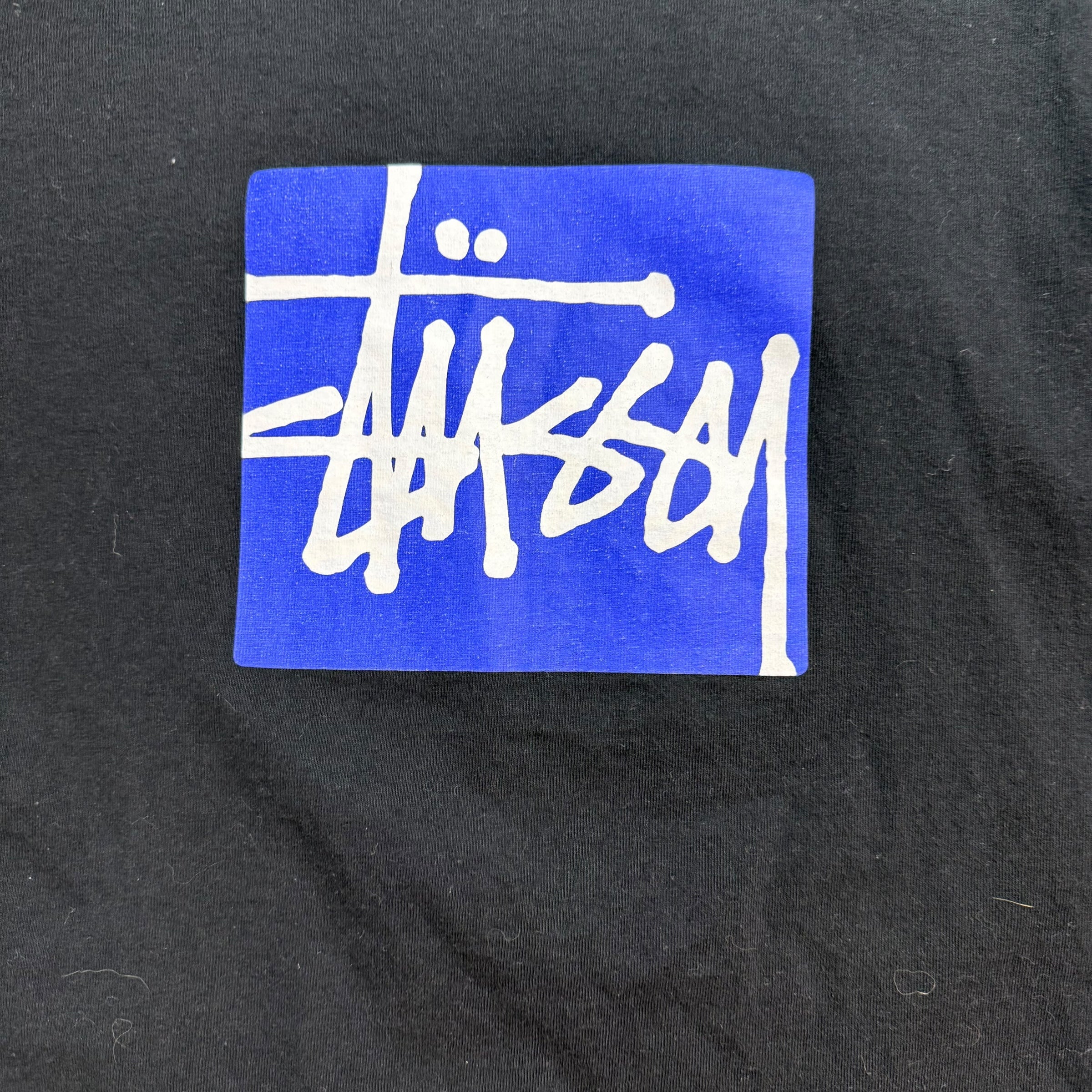 Stussy Stock Box Tee Black/Blue