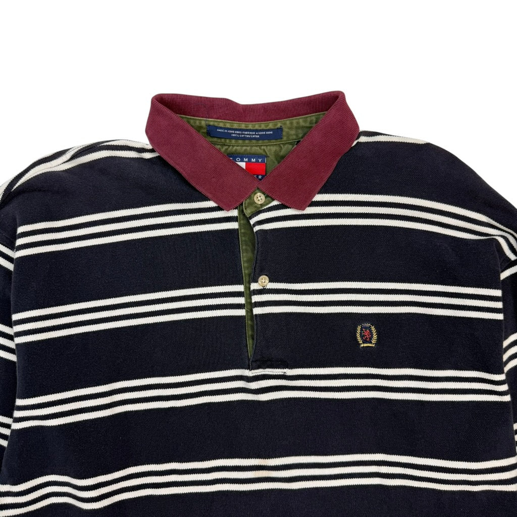 Vintage Tommy Hilfiger Striped Long Sleeve Navy
