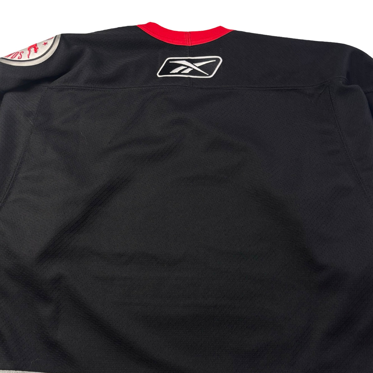Vintage Reebok Sault Ste. Marie Greyhounds Ontario OHL Alternate Jersey Black/Red
