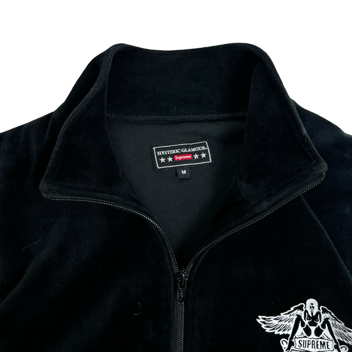 Supreme x Hysteric Glamour Velour Track Jacket Black