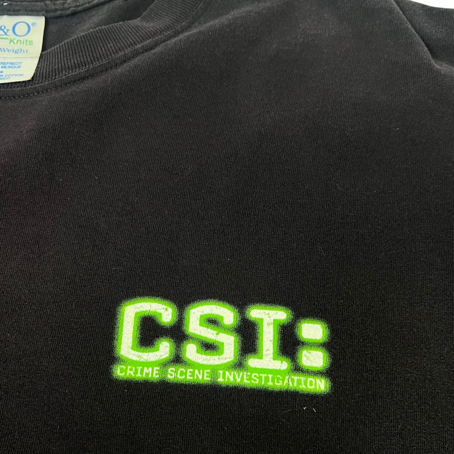 Vintage 2001 CSI: Crime Scene Investigation Promo T-Shirt