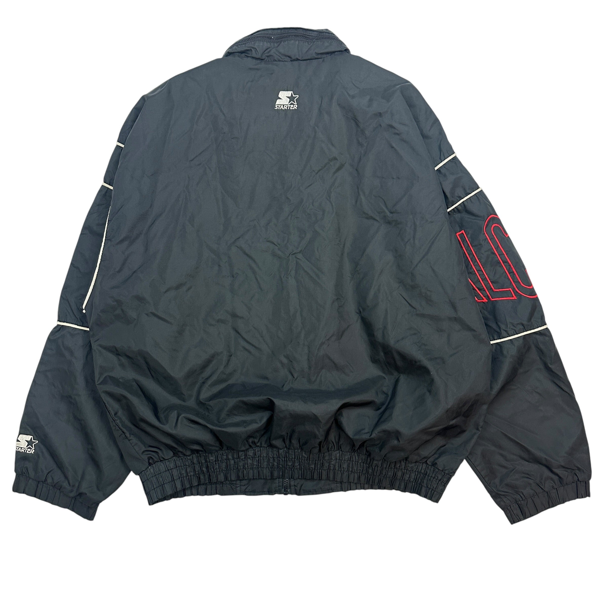 Vintage Starter Atlanta Falcons Windbreaker Black