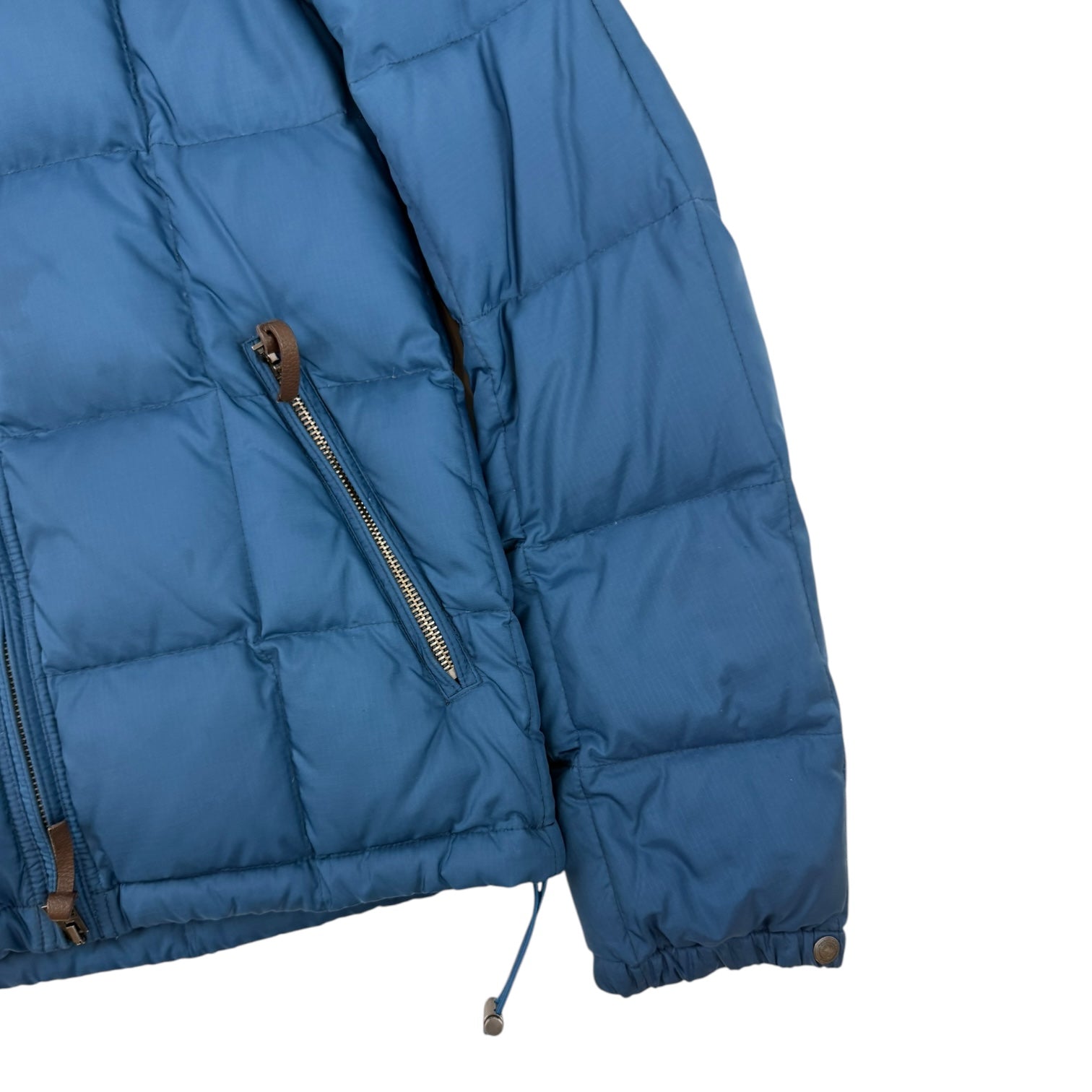 Burberry Brit Grid Puffer Down Jacket Blue