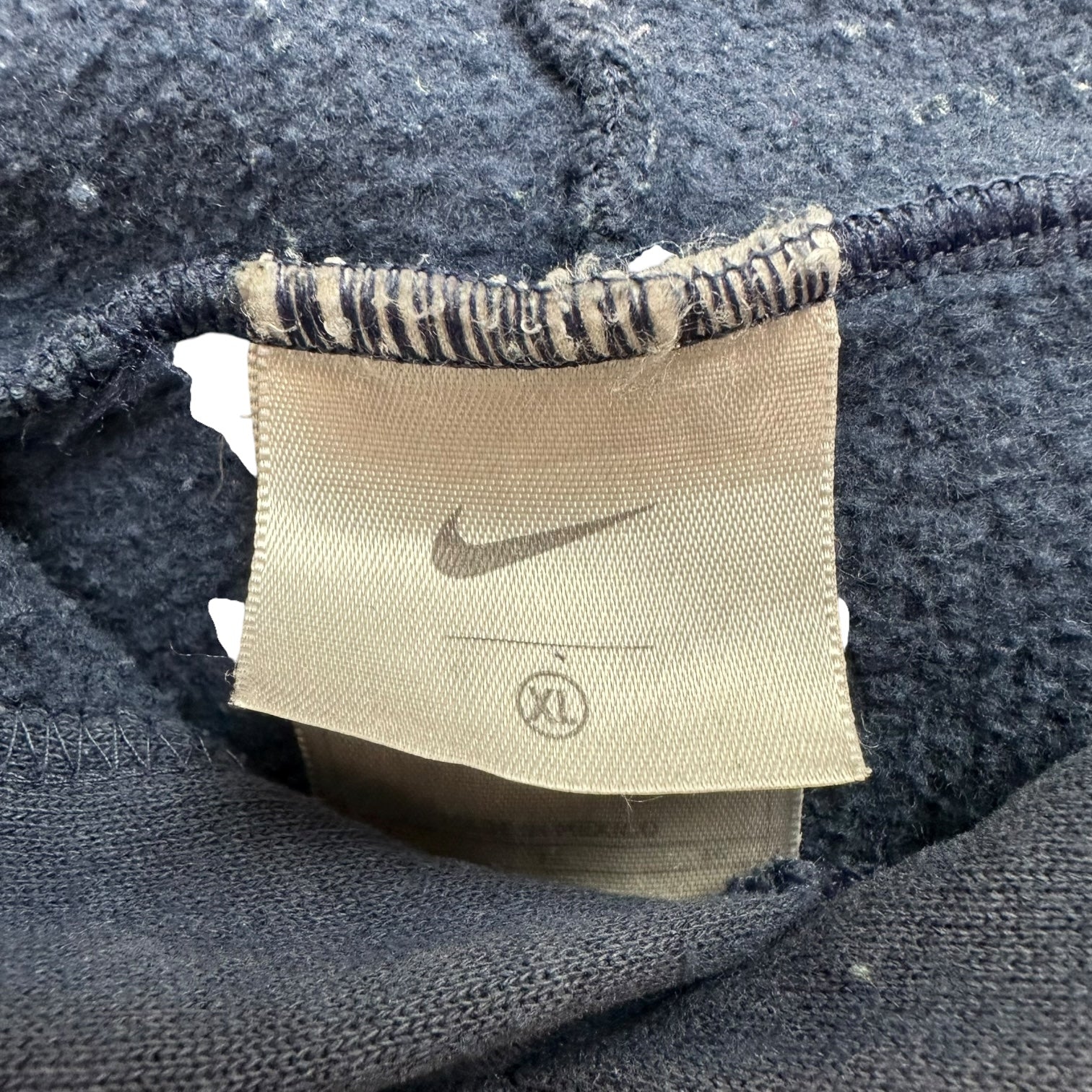 Vintage Nike Centre Swoosh Hoodie Navy Blue