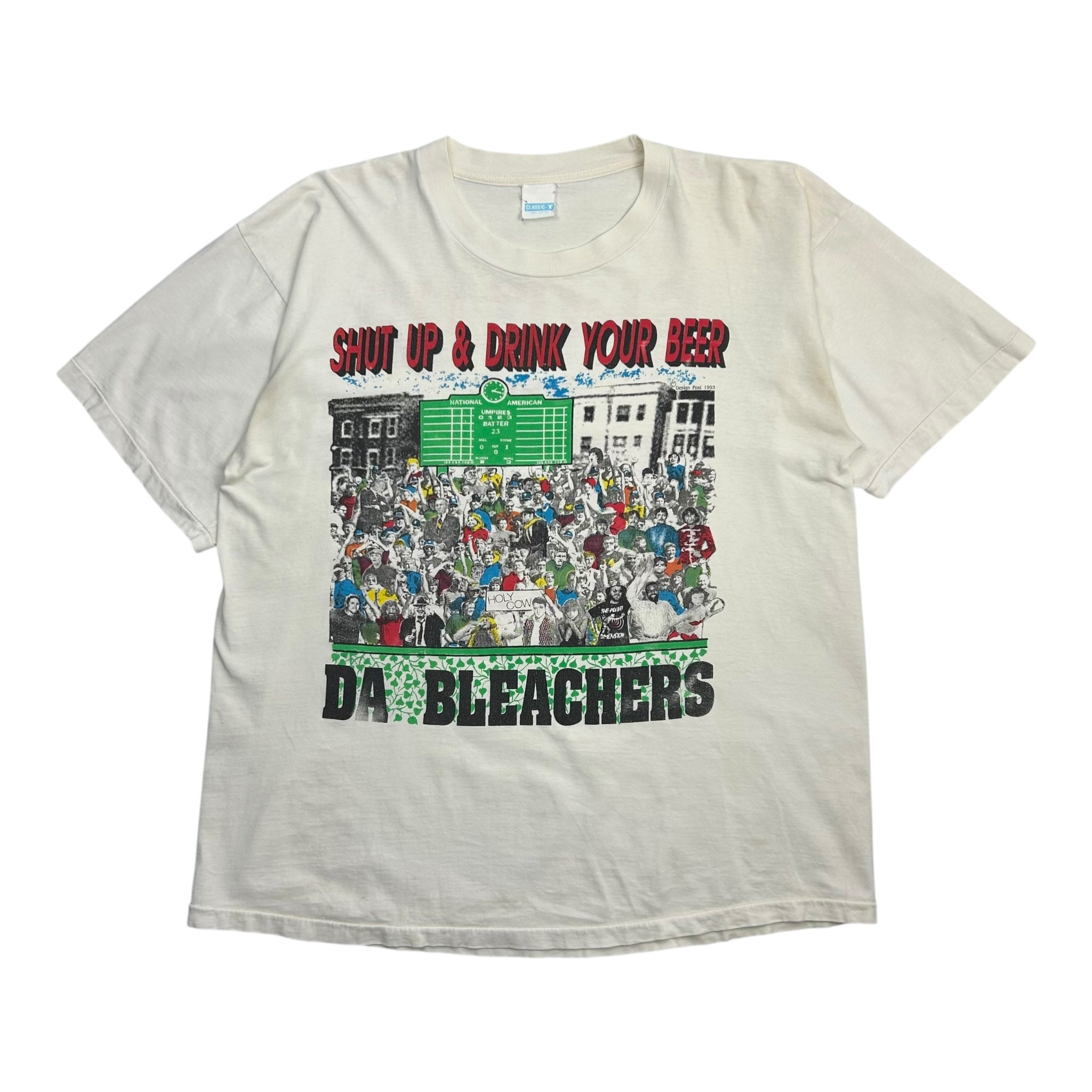 1993 Chicago Wrigley Field Shut up and Drink Your Beer T-Shirt