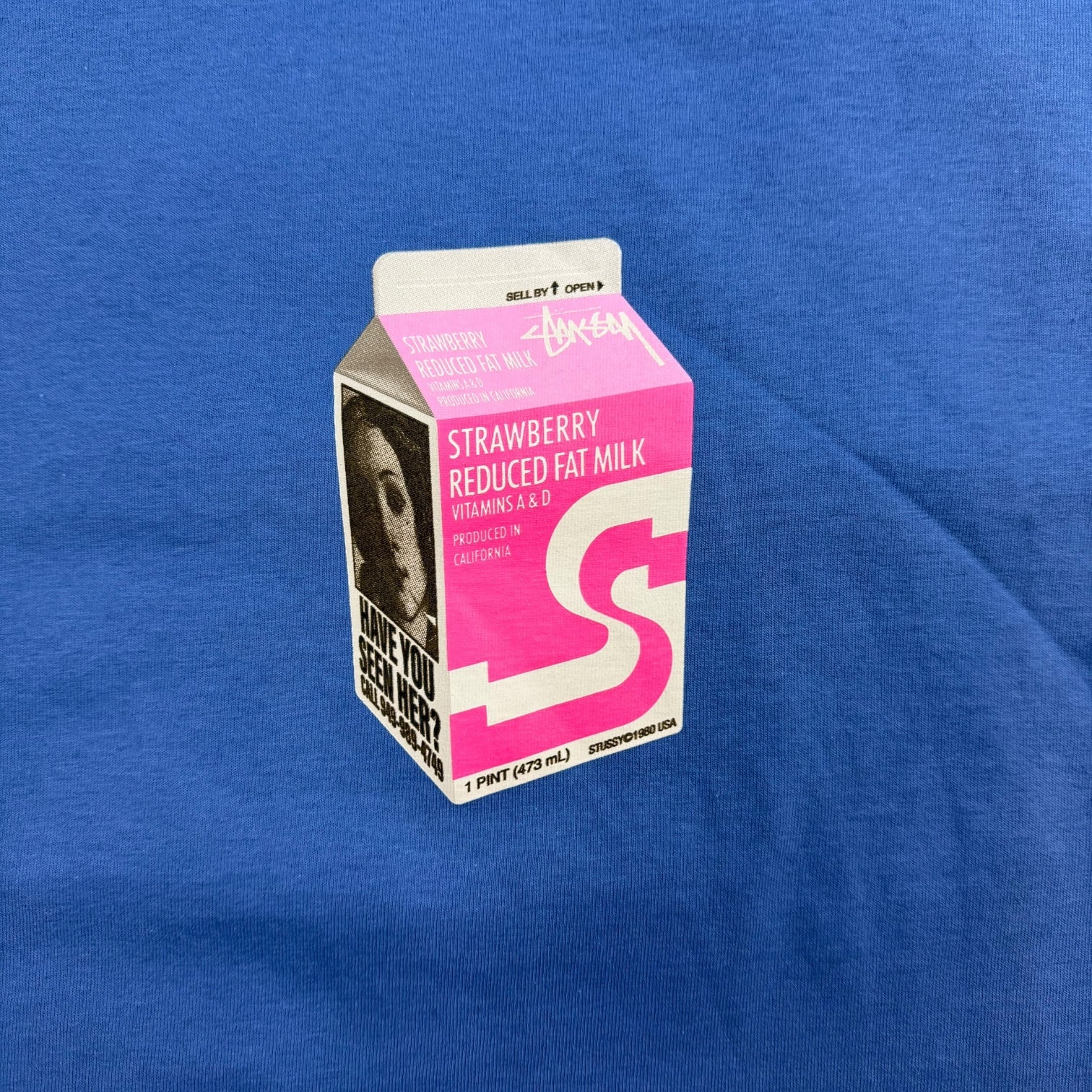 Stussy Milk Tee Blue