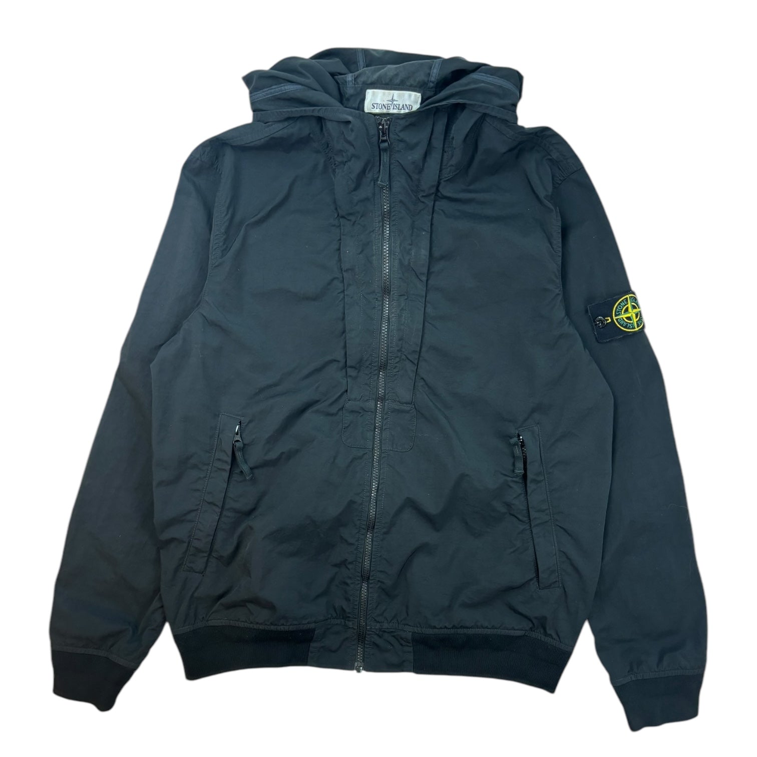 Stone Island Light Sales Nylon Twill Jacket Black