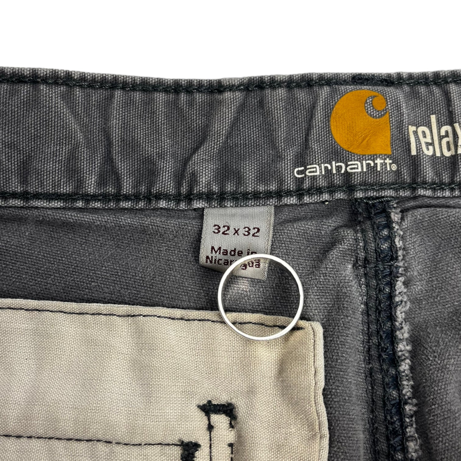 Carhartt Double Knee Paint Splatter Slate Grey