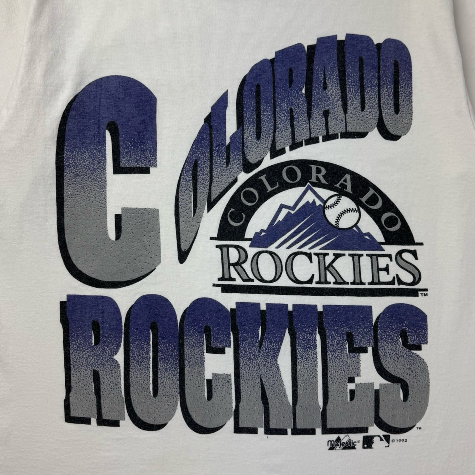 1992 Colorado Rockies MLB Majestic T-Shirt
