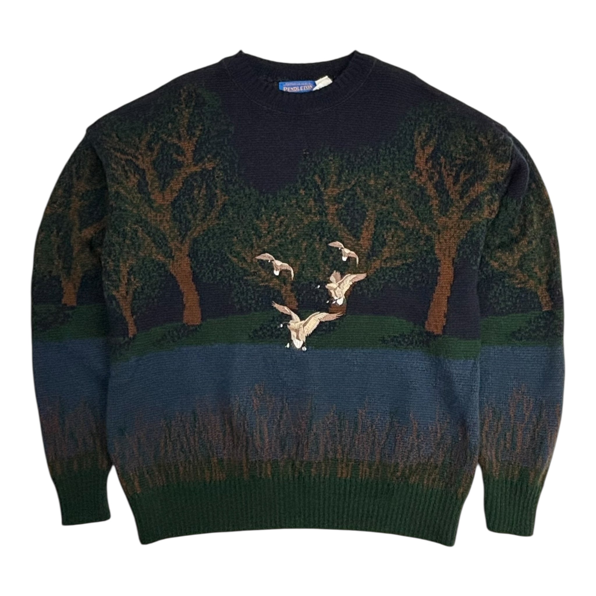 Vintage Pendleton Geese Knit Sweater