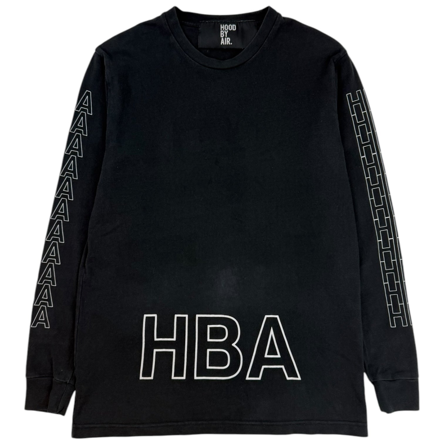 Hood By Air Layered Logo Long Sleeve Shirt Black