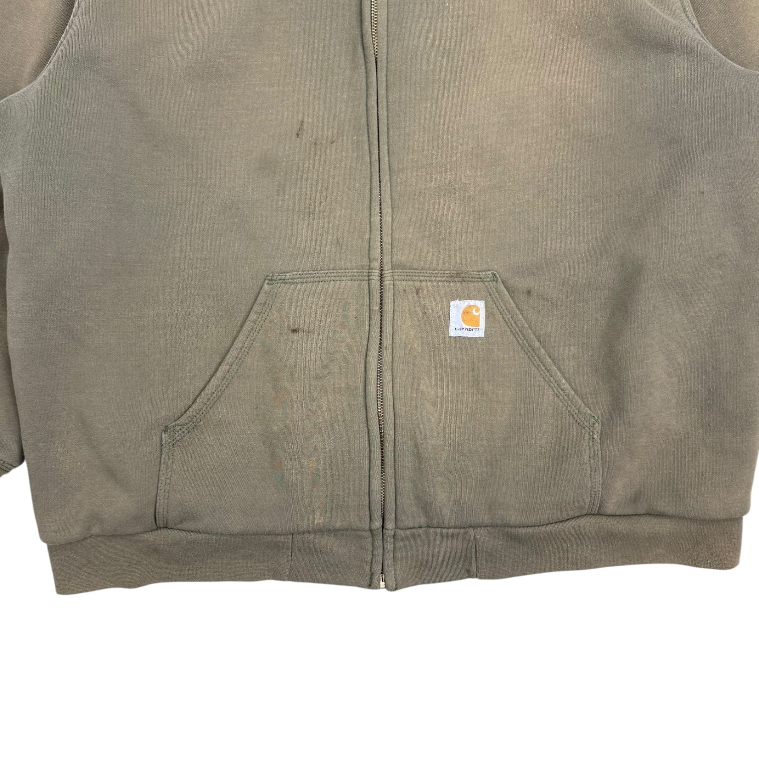 Vintage Carhartt Zip Up Hoodie Green