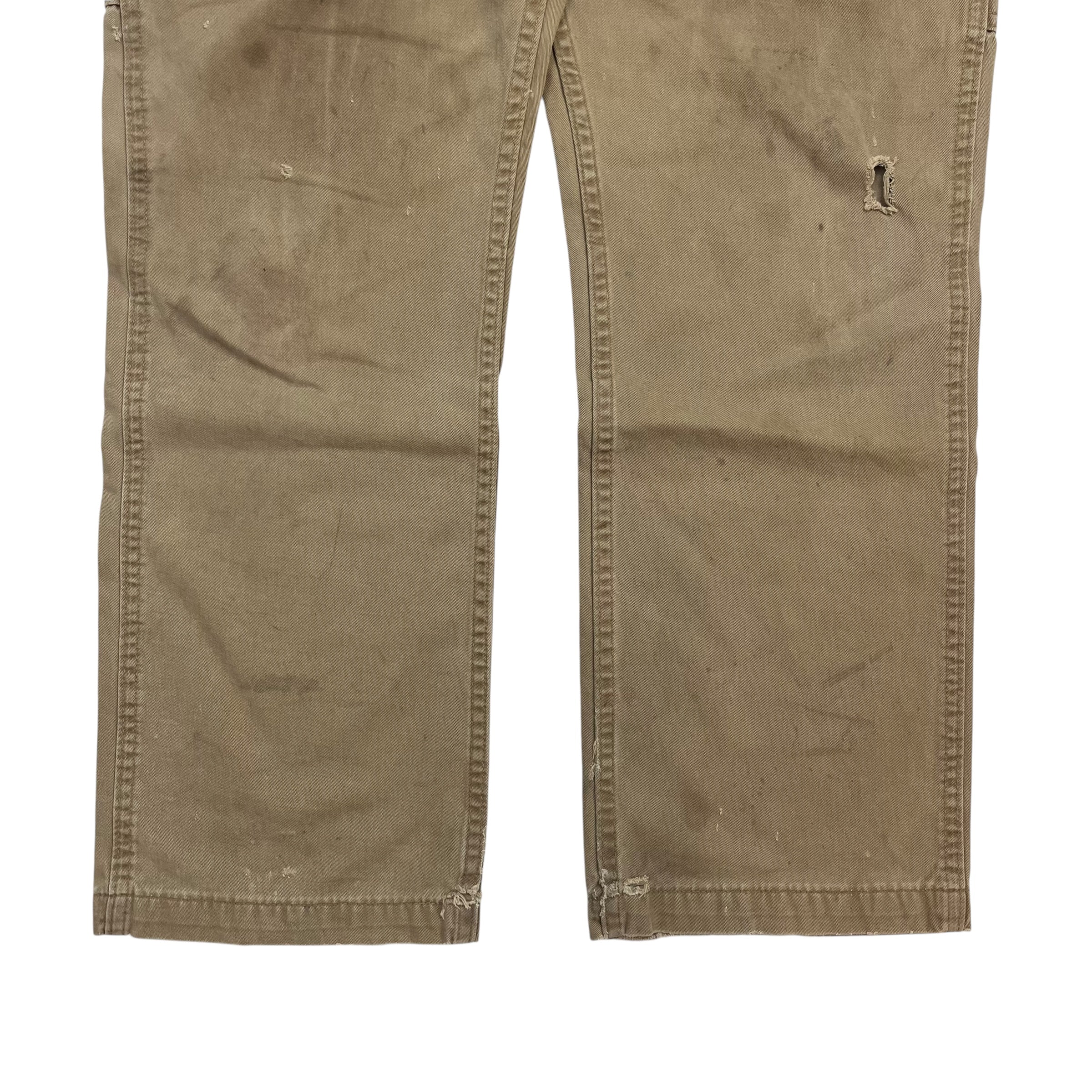 Vintage Carhartt Dungaree Pants Beige