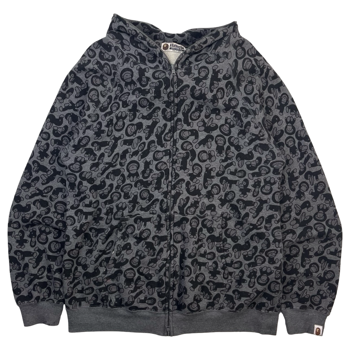 BAPE A Bathing Ape Baby Milo All Over Print Full-Zip Hoodie