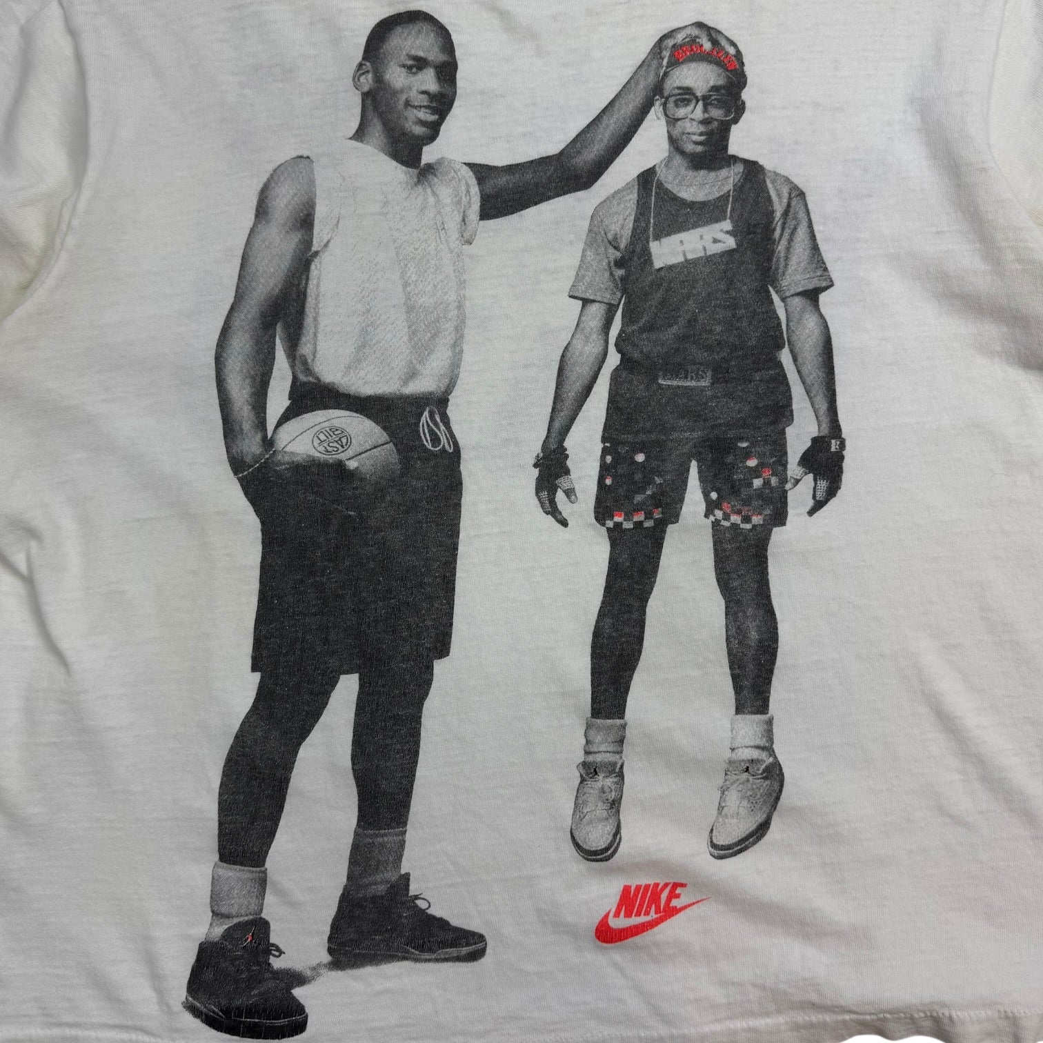 Vintage Nike Michael Jordan Spike Lee Earth and Mars Tee White