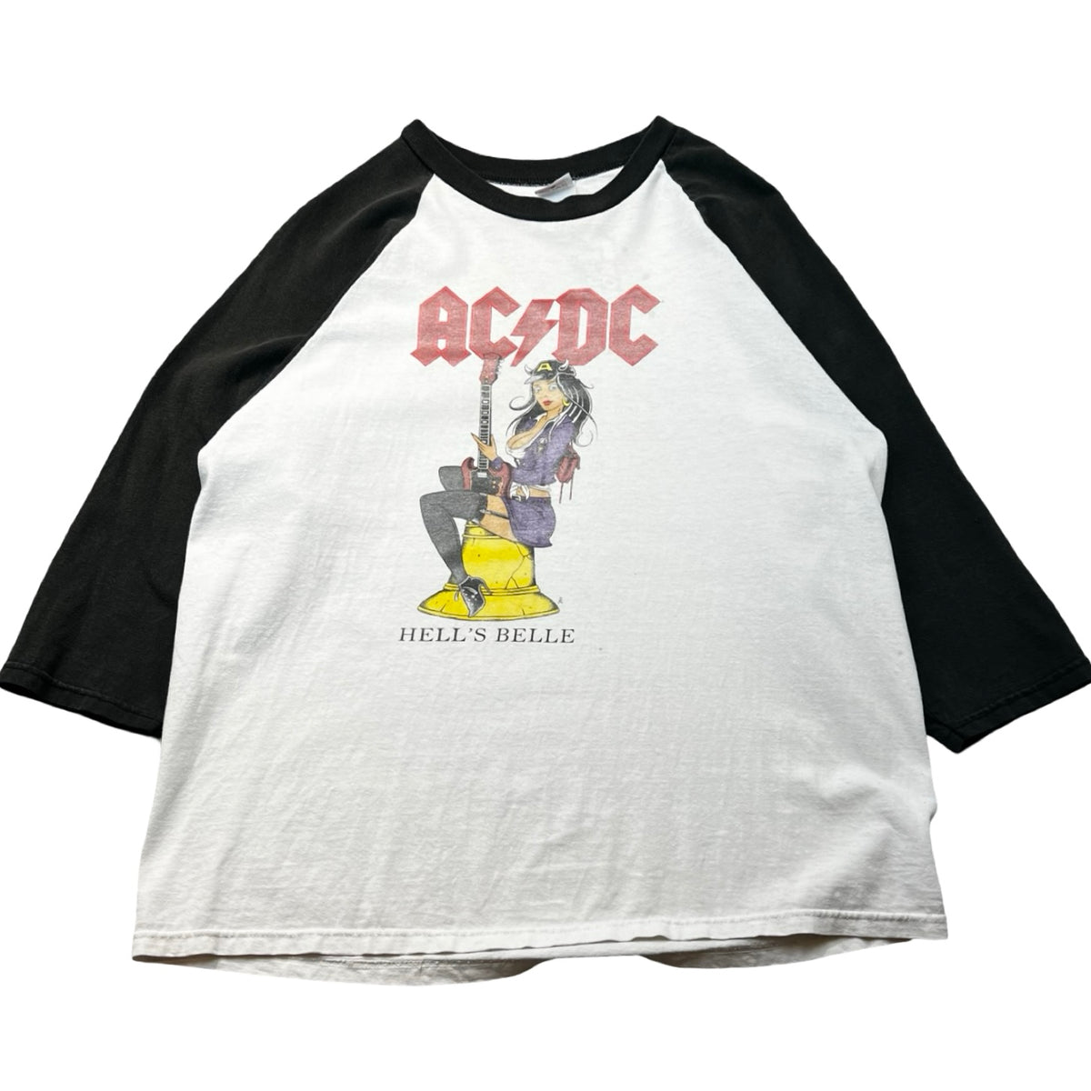2009 AC/DC Hells Bells Raglan Baseball T-Shirt