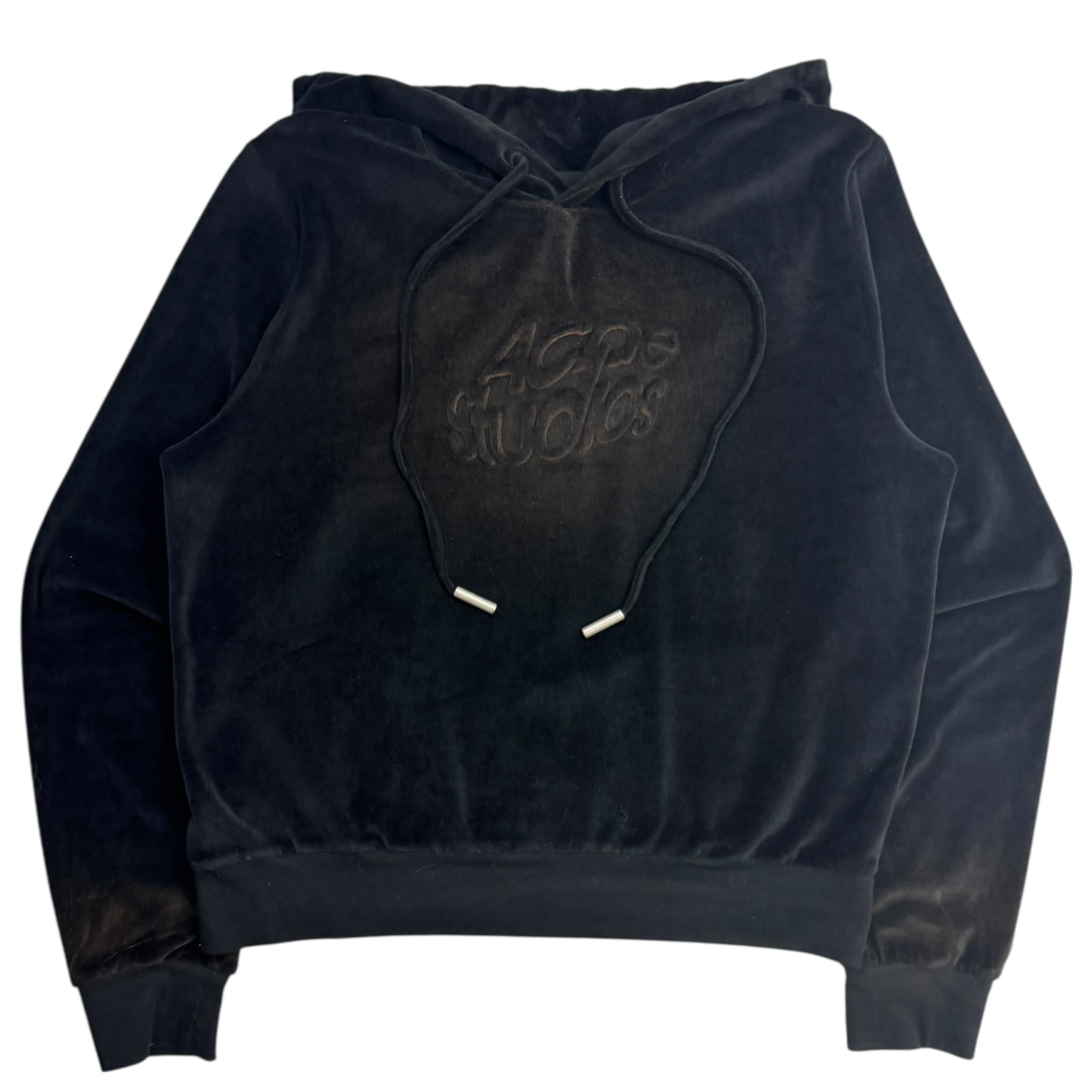 Acne Studios Faro Cotton Blend Velvet Hoodie