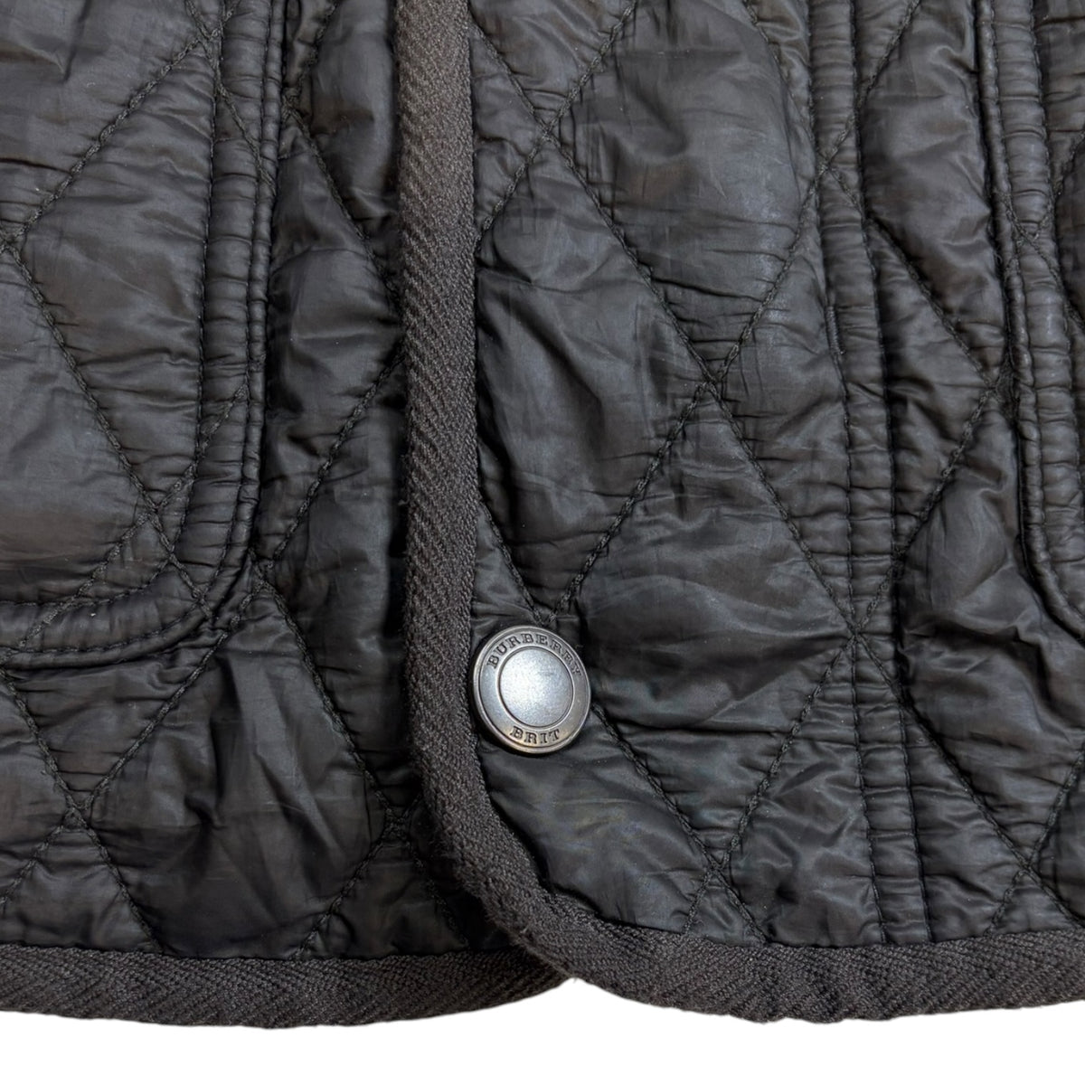 Burberry Brit Russell Quilted Field Jacket Black
