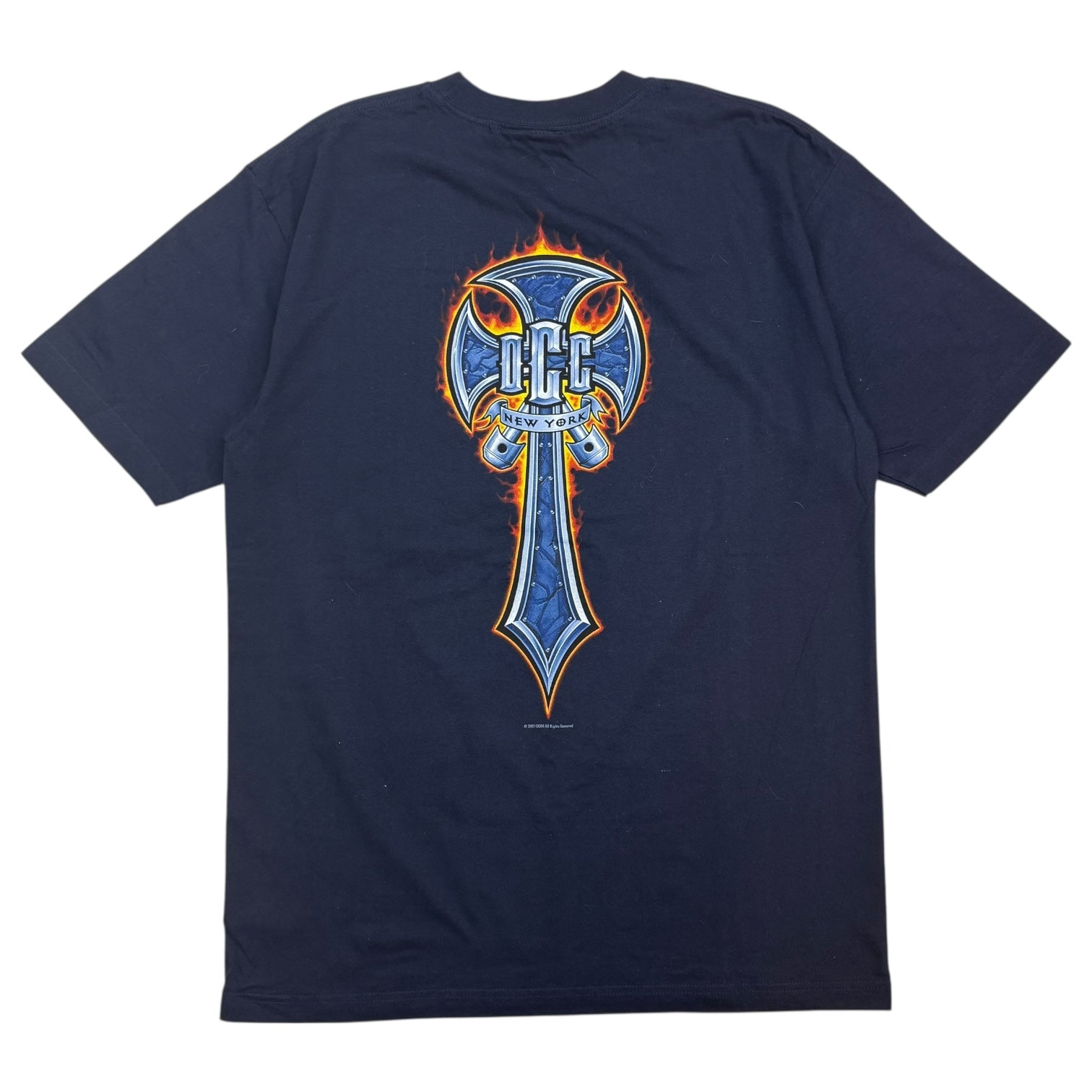 Vintage Orange County Choppers Flame Tee Navy Blue