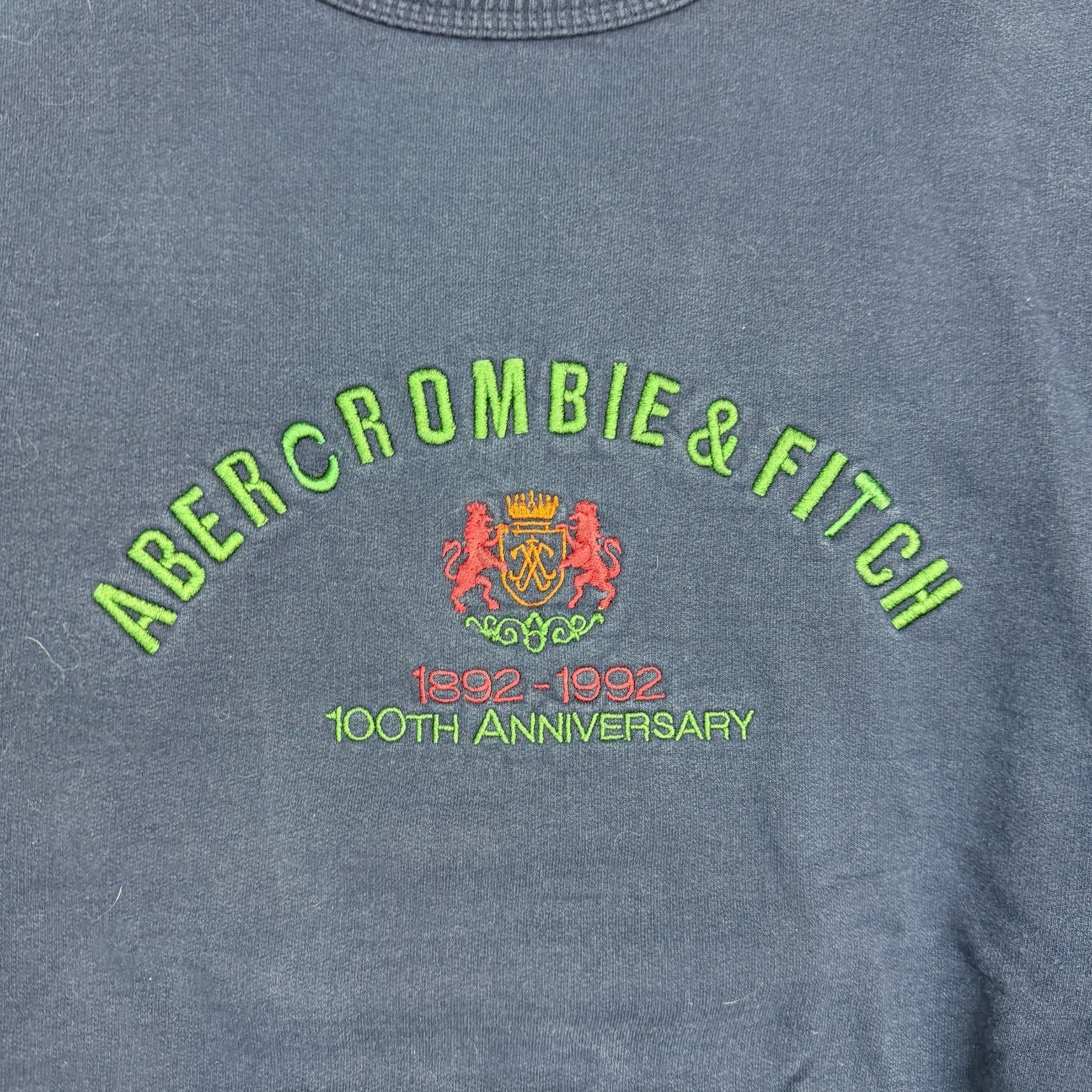 Vintage Abercrombie & Fitch Crewneck Navy Blue