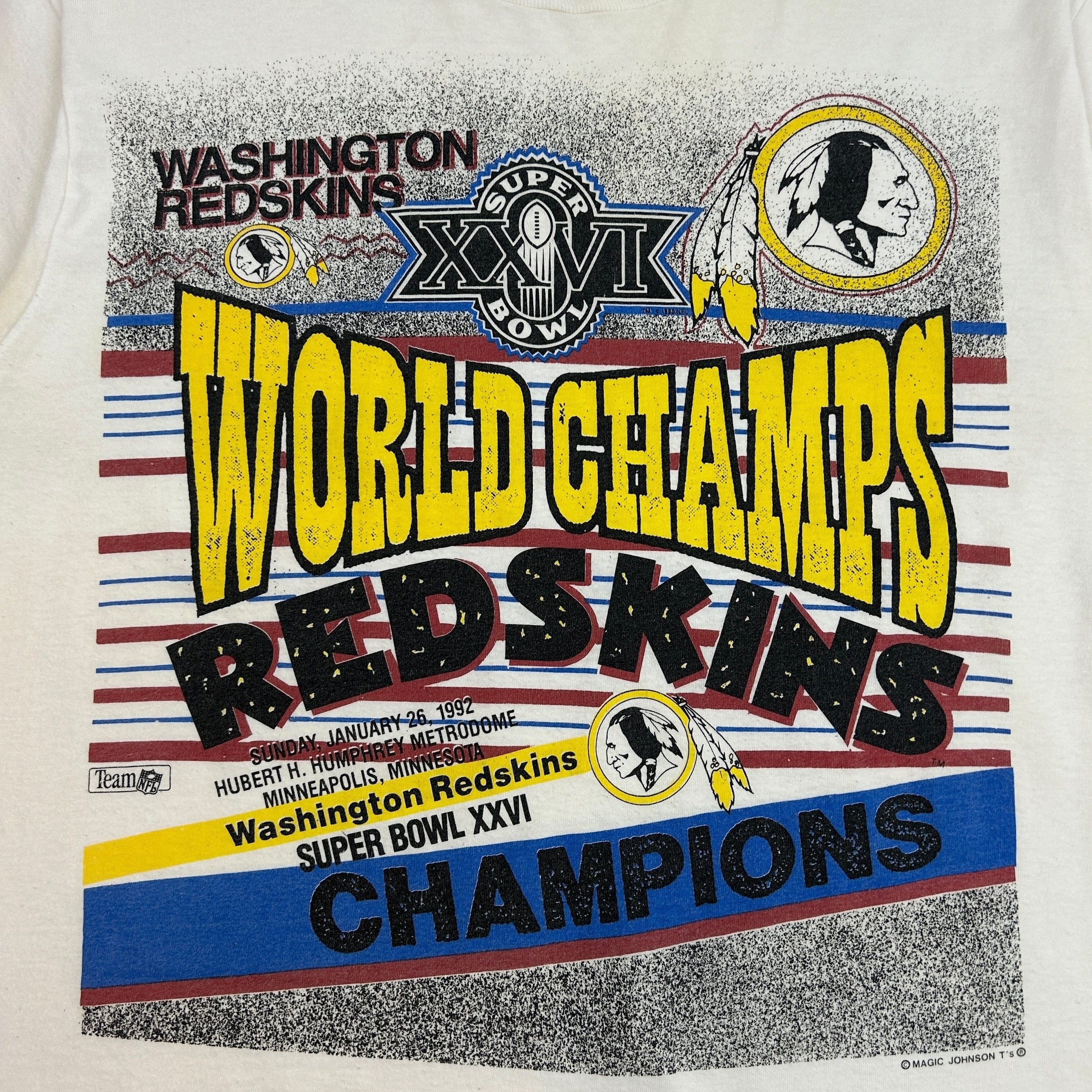 Vintage NFL Washington Redskins Champs Tee Whit