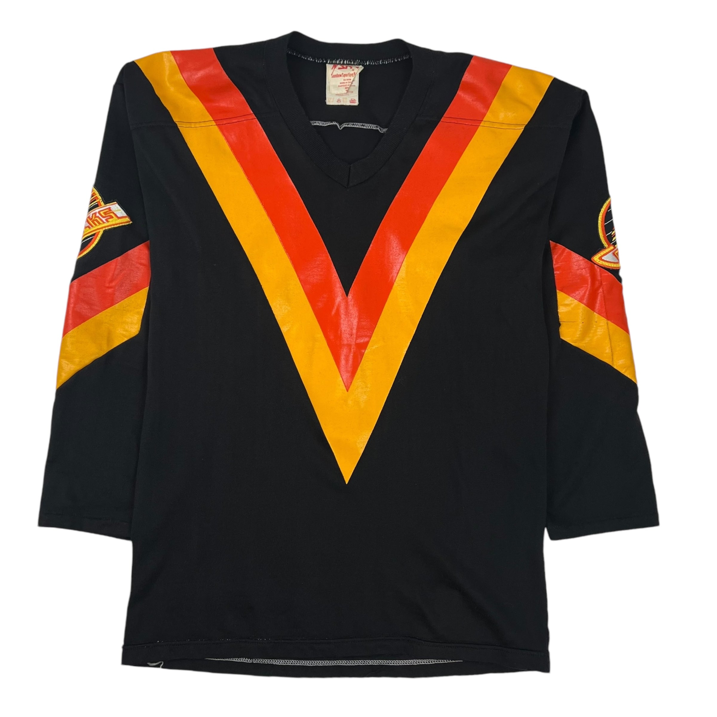 Vintage Vancouver Canucks Flying V Logo Jersey