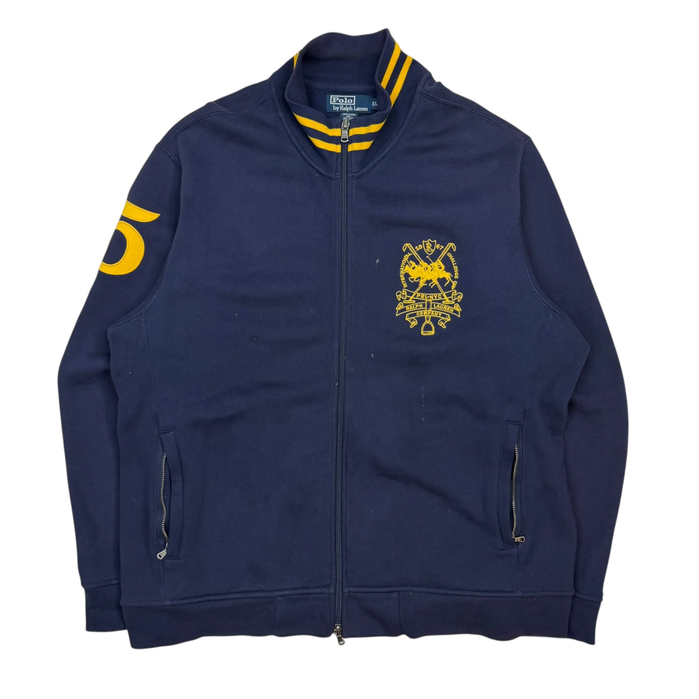 Vintage Polo Ralph Lauren Big Pony Track Jacket Navy