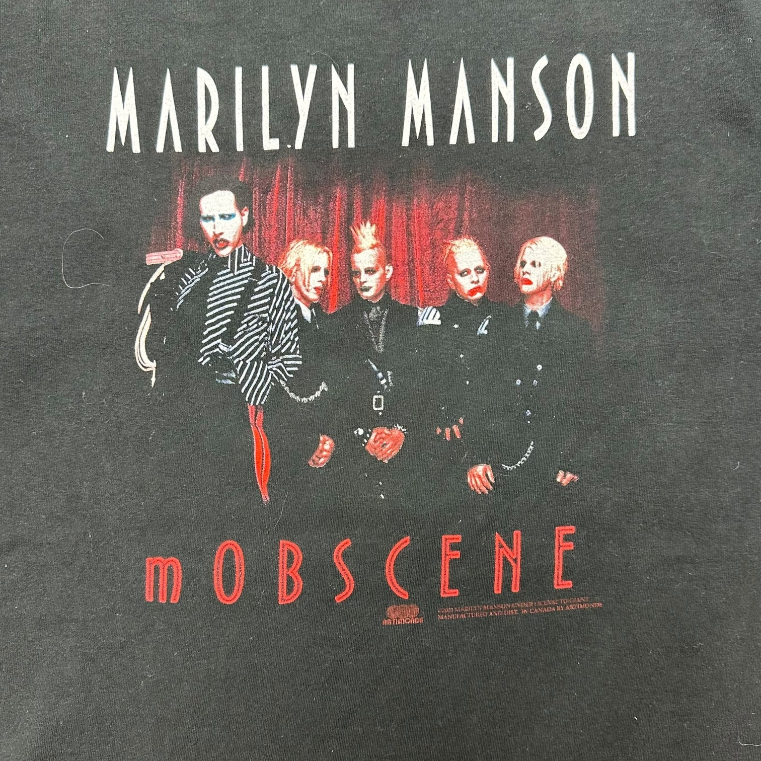 Vintage Marilyn Manson Mobbscene Tee Black