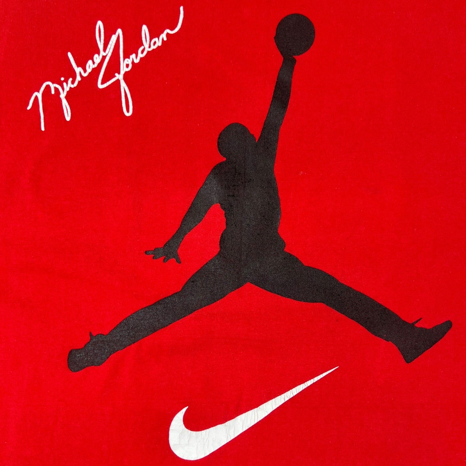 Vintage Jordan Jumpman Flight Logo T-Shirt Red