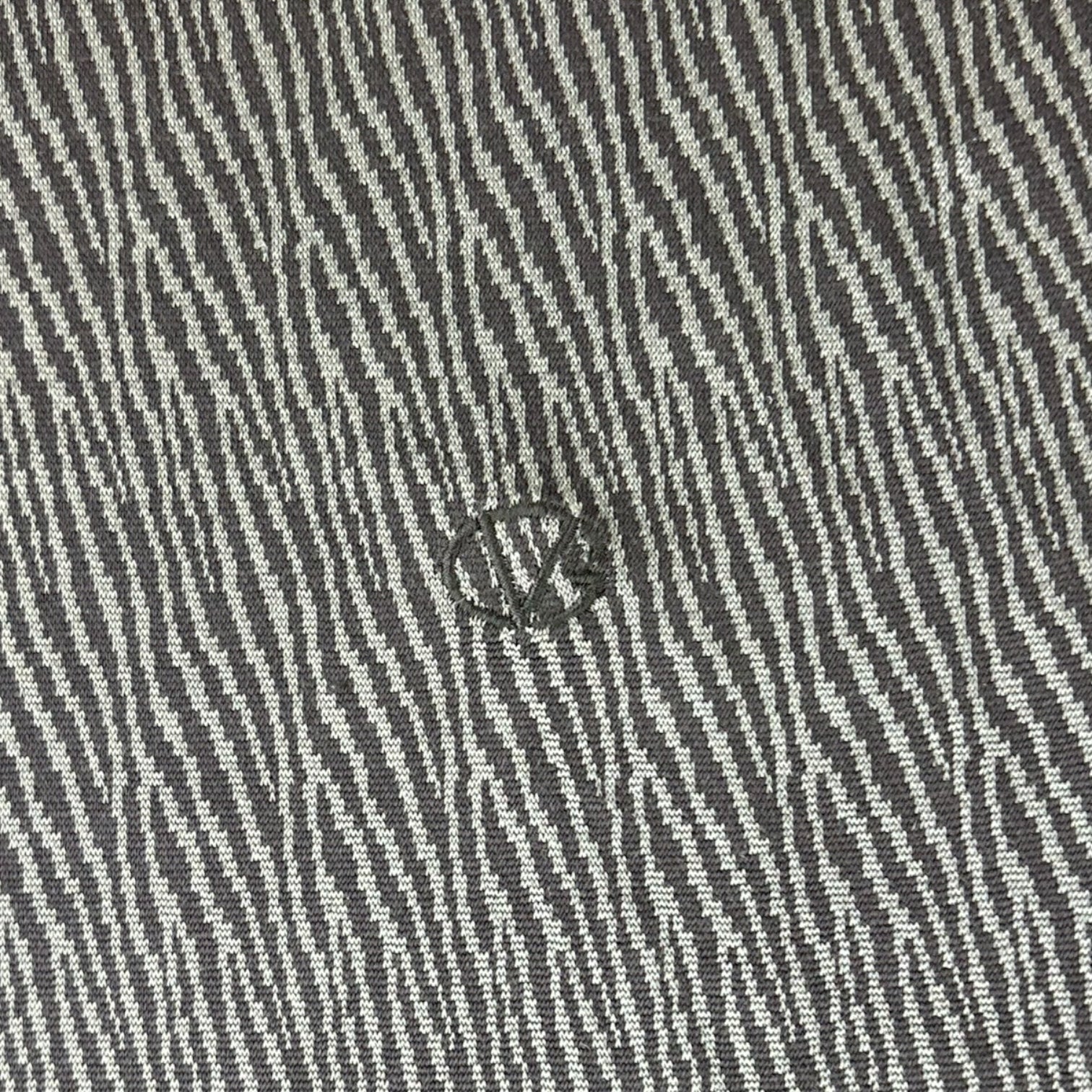 Giovanni Valentino Patterned Long Sleeve T-Shirt Grey