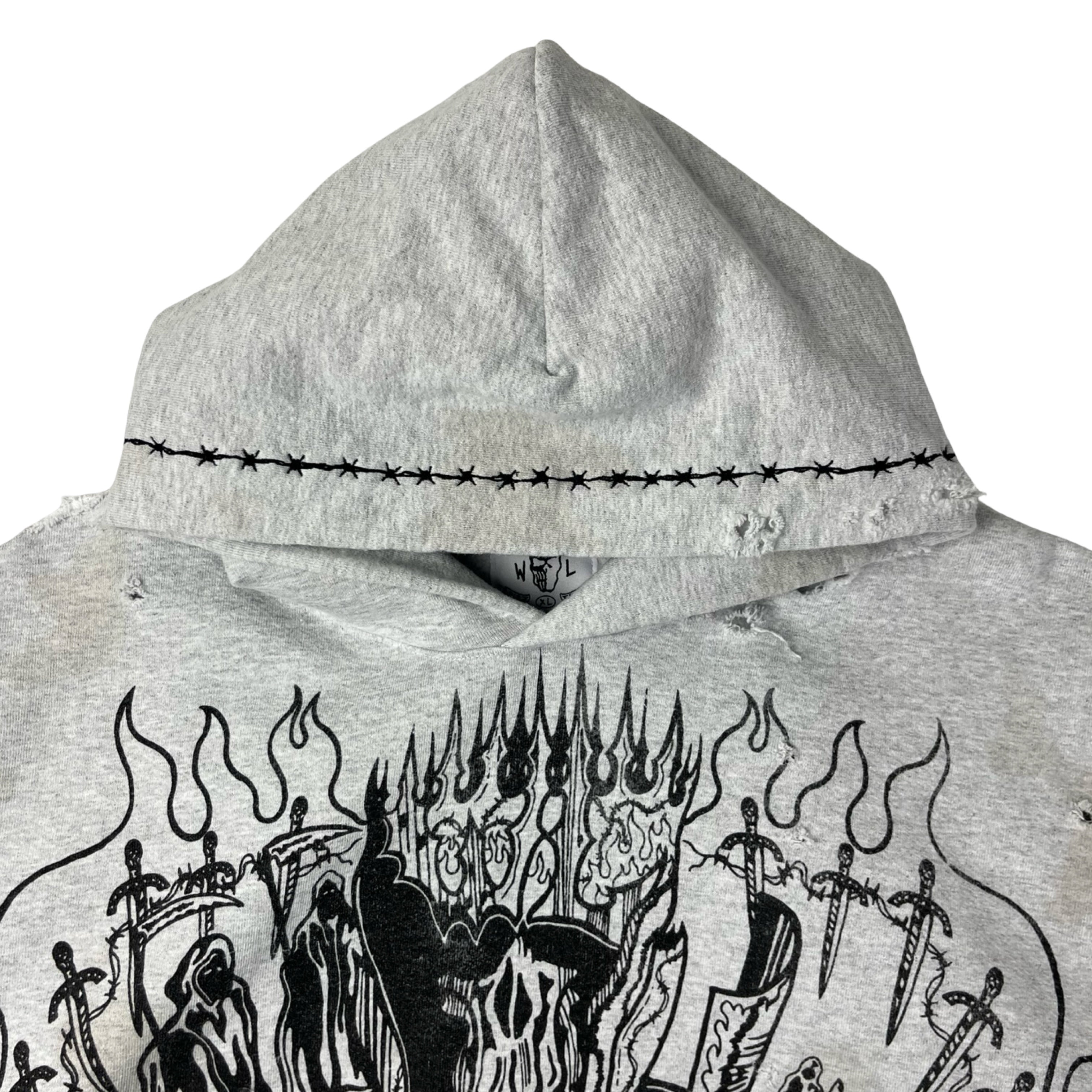 Warren Lotas Struggler Distressed Hoodie