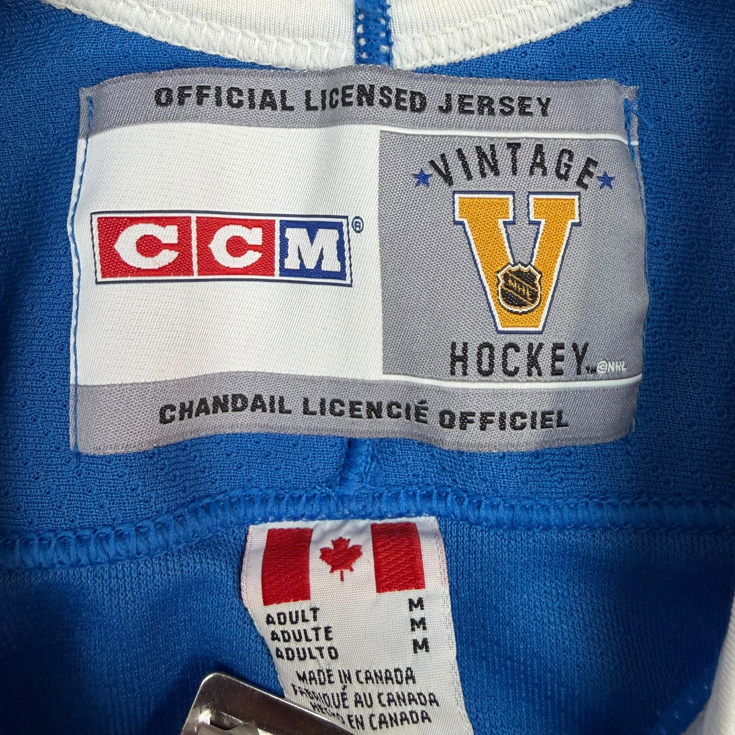 Vintage Quebec Nordiques CCM Jersey Blue